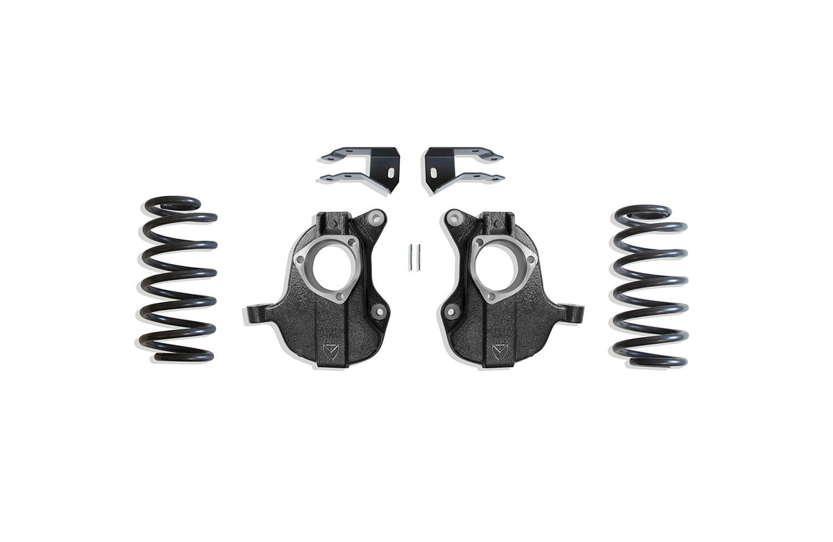 Maxtrac 15-20 GM SUV 2/4in. Lowering Kit w/ Spindles- Grey