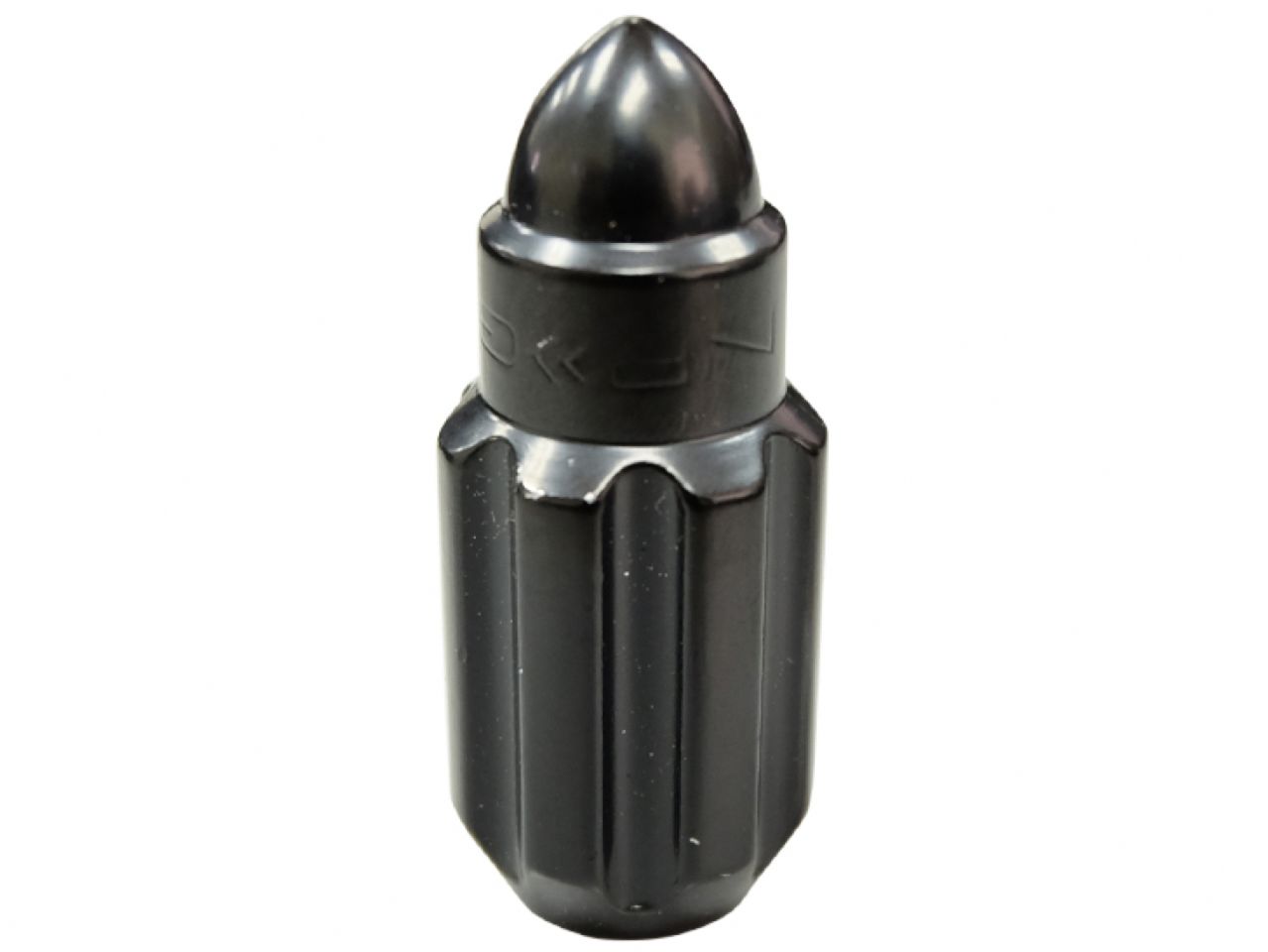 NRG 500 Series M12 X 1.25 Bullet Shape Steel Lug Nut Set - 21 Pc w/Lock Key - Black