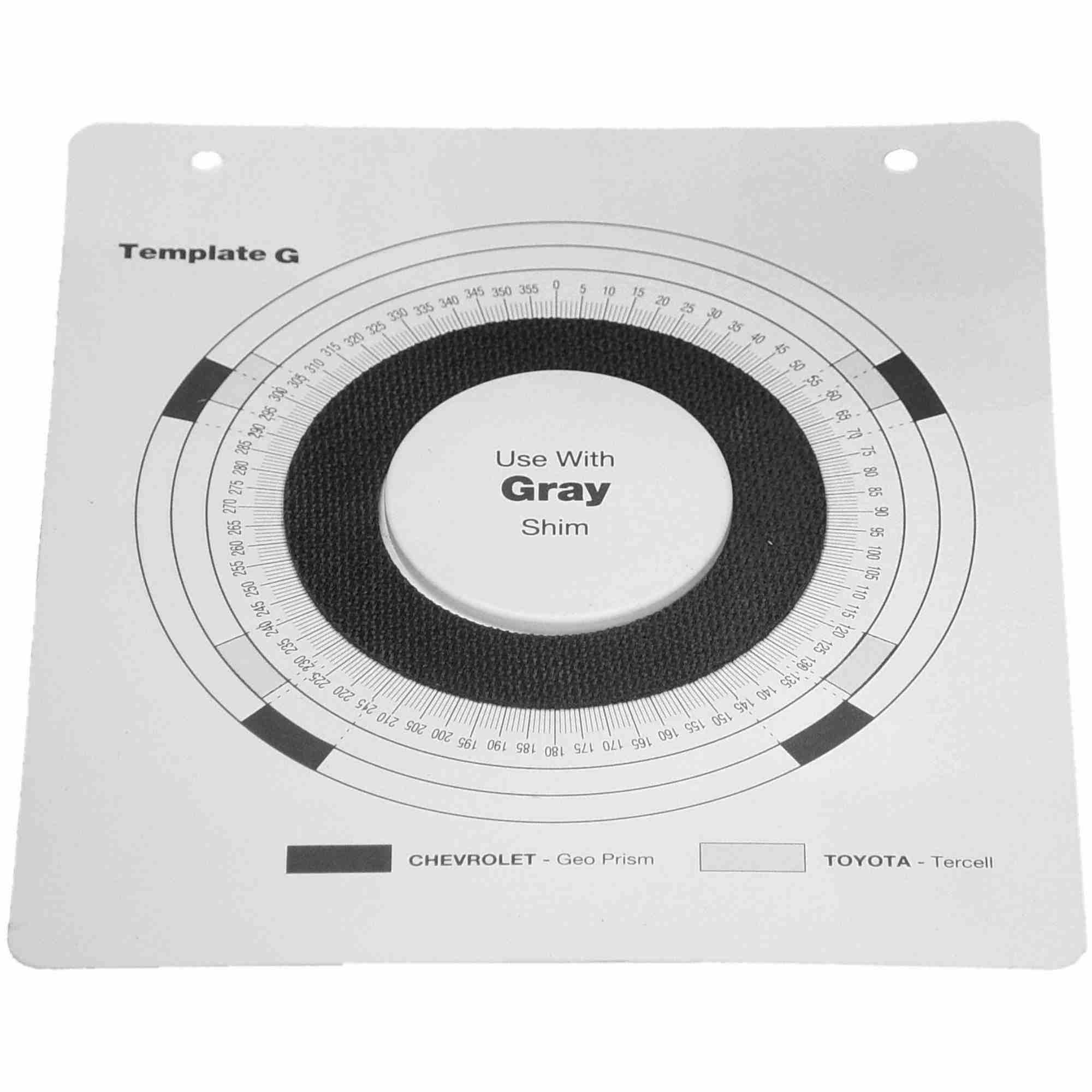 MOOG Indexing Plastic Templates G - Nova / Toyota Service Tool