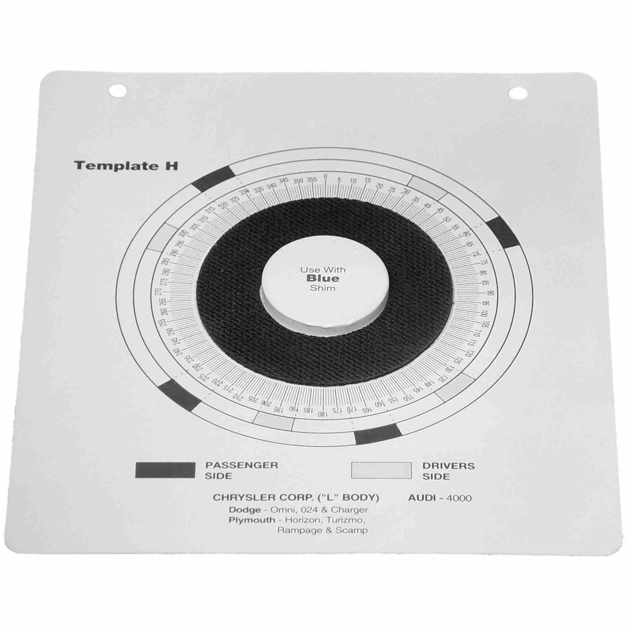 MOOG Indexing Plastic Templates H - Omni / Horizon and Audi 4000 Service Tool