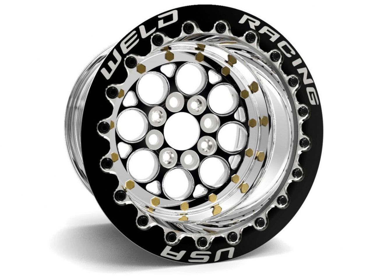 Weld Magnum Import 15x8 / 4x100mm BP / 4in. BS Black Wheel - Non-Beadlock