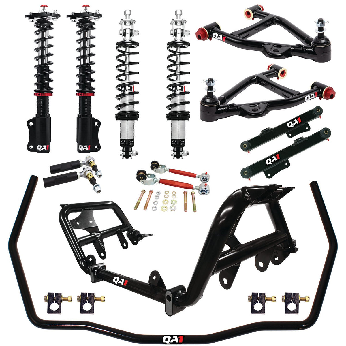 QA1 87-89 Ford Mustang Level 2 Drag Kit w/ Shocks