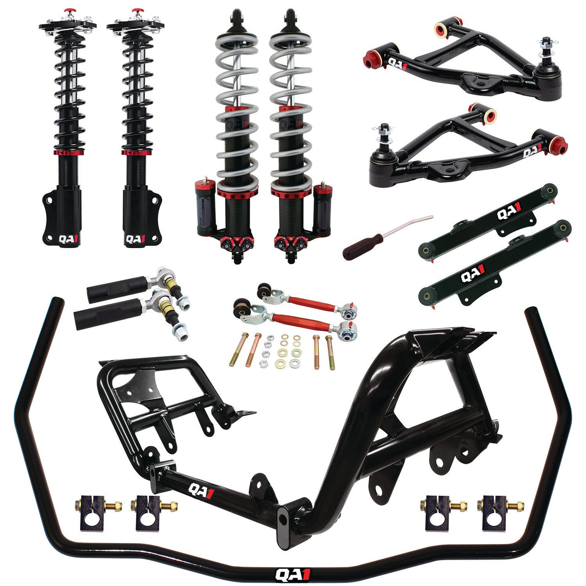 QA1 90-93 Ford Mustang Level 3 Drag Kit w/ Shocks
