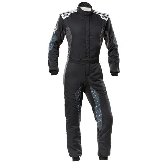 OMP Tecnica Hybrid Overall Fia 8856-2018 - Black/Silver Sz 56