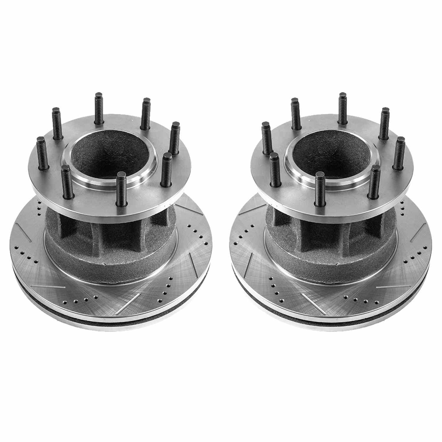 Power Stop 08-2012 Ford F-350 Super Duty Front Drilled & Slotted Rotor - Pair