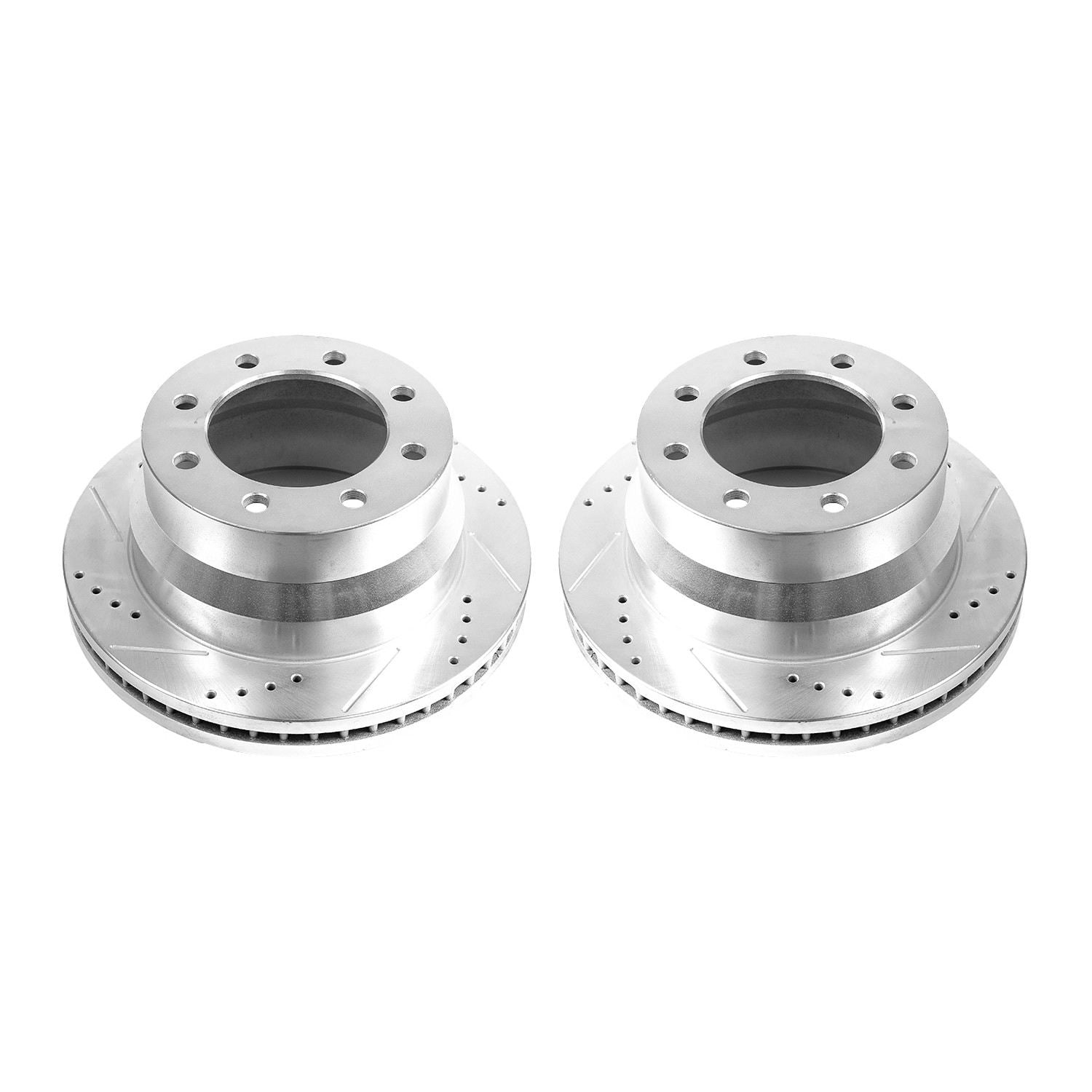 Power Stop 09-20 GMC Savana 4500 Rear Drilled & Slotted Rotor - Pair