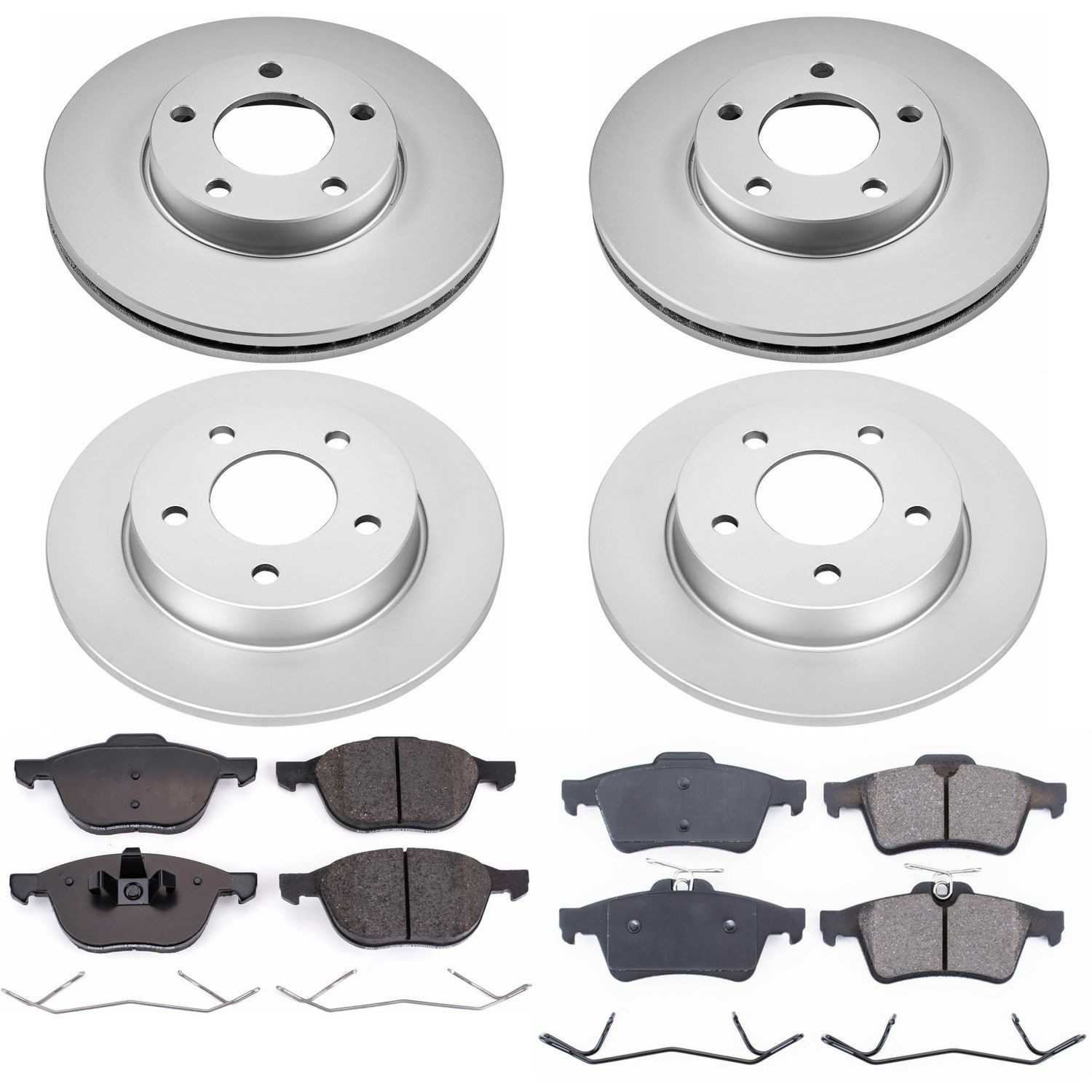 Power Stop 06-13 Mazda 3 Front & Rear Z17 Evolution Geomet Coated Brake Kit