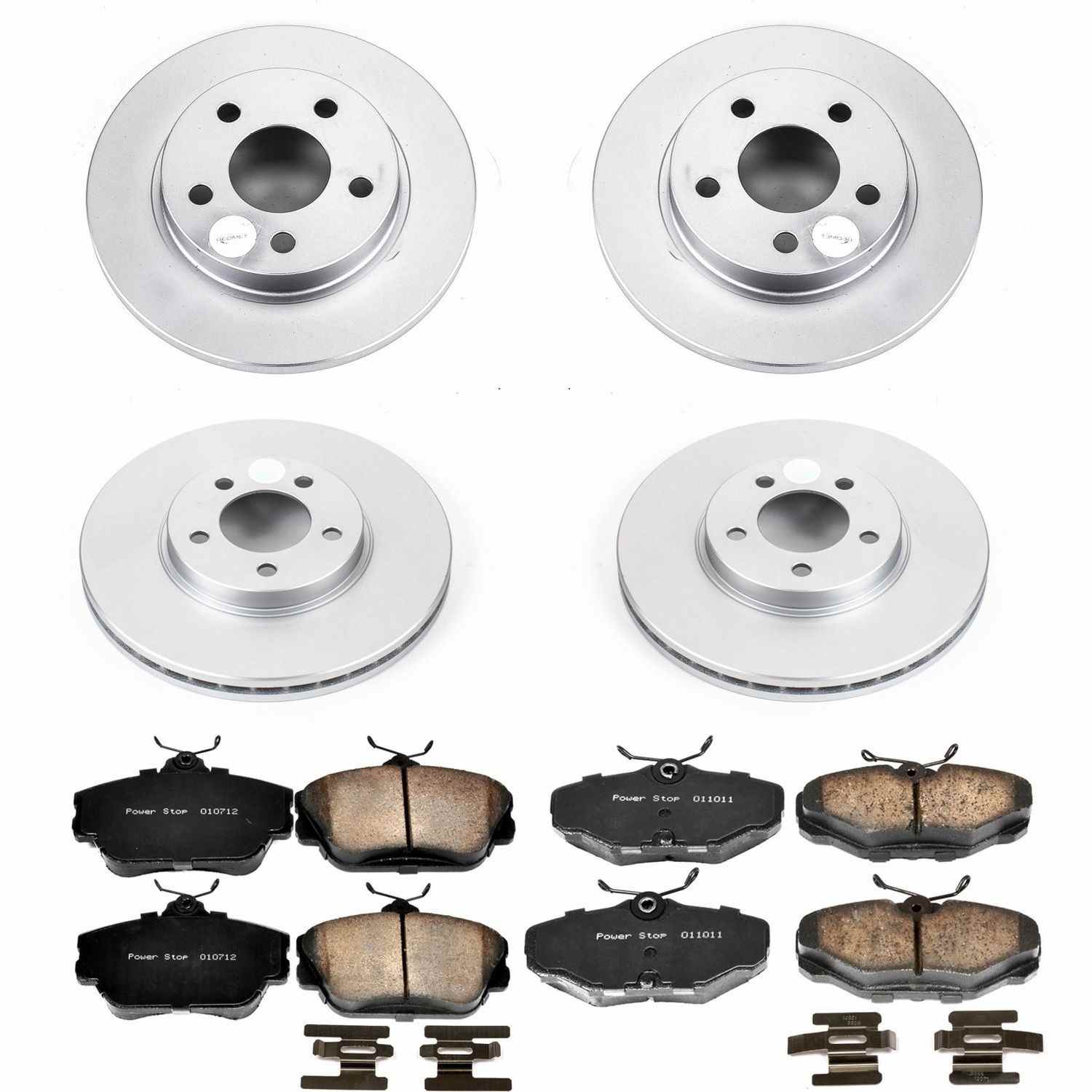 Power Stop 96-99 Ford Taurus Front & Rear Z17 Evolution Geomet Coated Brake Kit