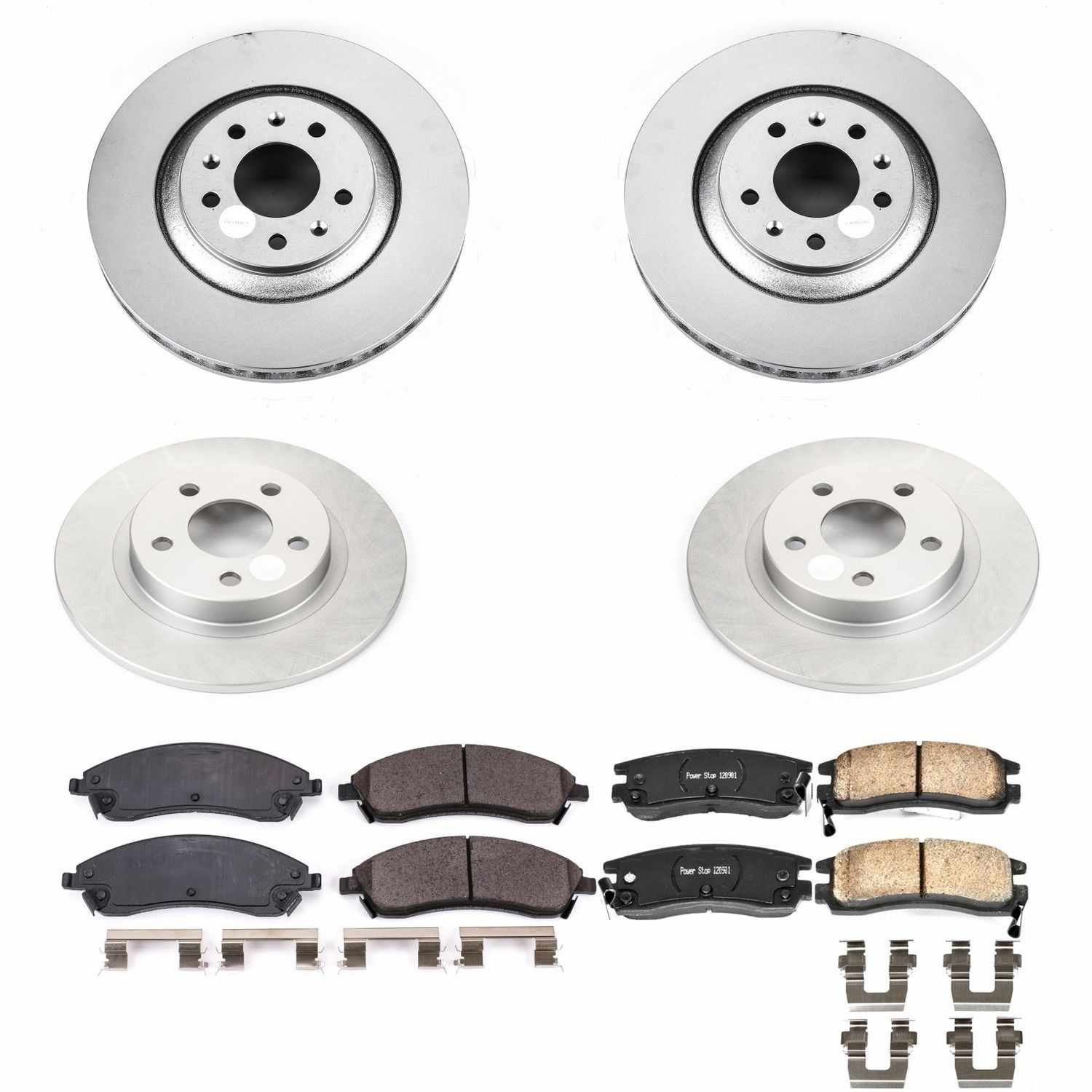 Power Stop 04-05 Pontiac Bonneville Front & Rear Z17 Evolution Geomet Coated Brake Kit