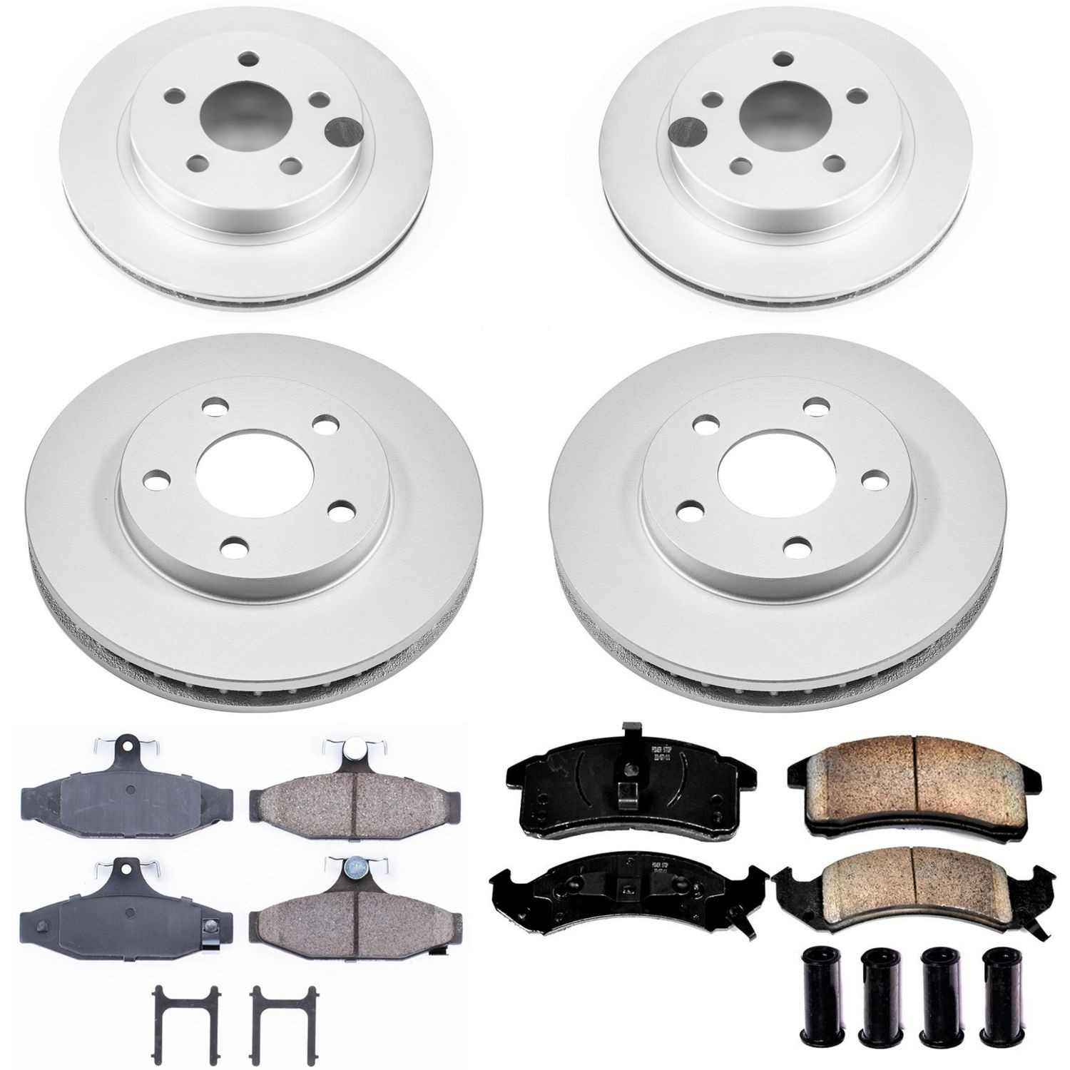 Power Stop 1993 Chevrolet Camaro Front & Rear Z17 Evolution Geomet Coated Brake Kit