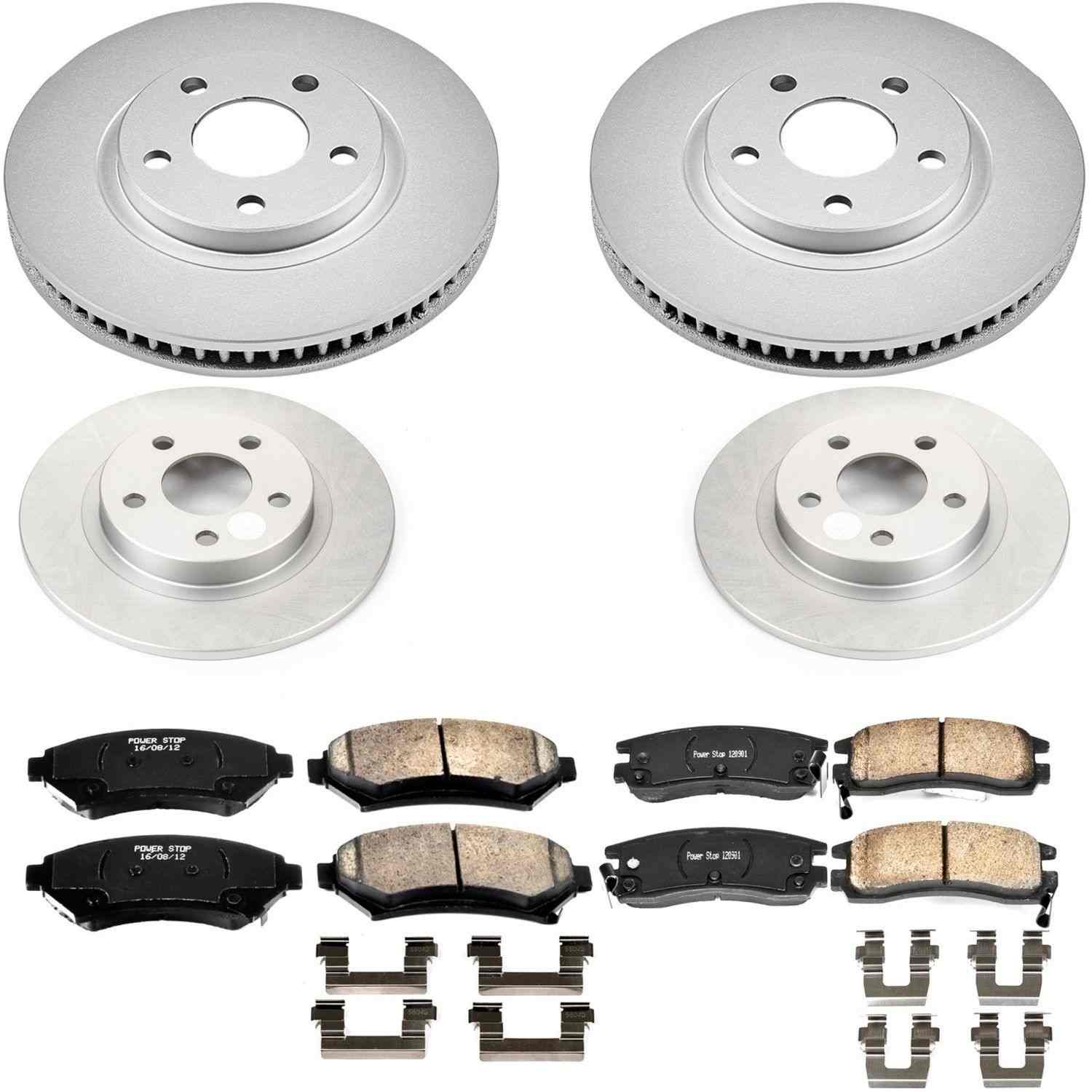 Power Stop 03-05 Buick Park Avenue Front & Rear Z17 Evolution Geomet Coated Brake Kit