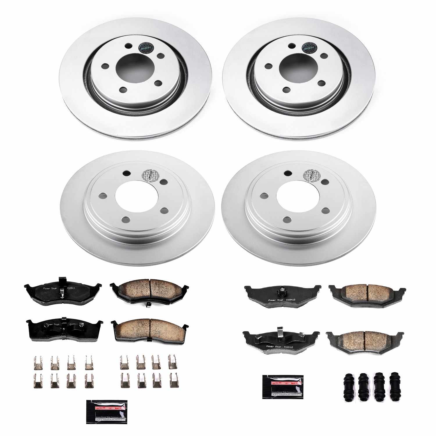 Power Stop 99-02 Chrysler 300M Front & Rear Z17 Evolution Geomet Coated Brake Kit