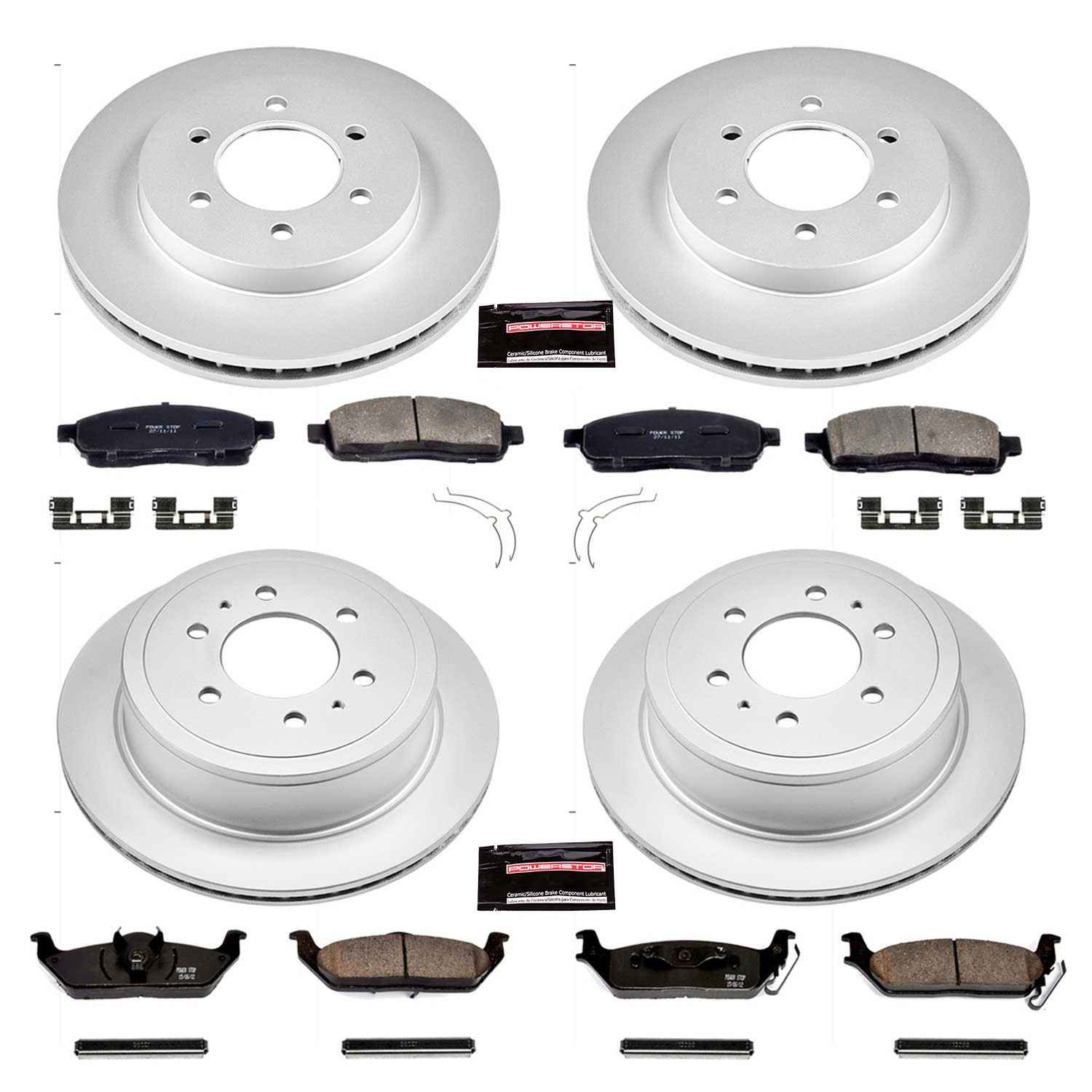 Power Stop 04-08 Ford F-150 Front & Rear Z17 Evolution Geomet Coated Brake Kit