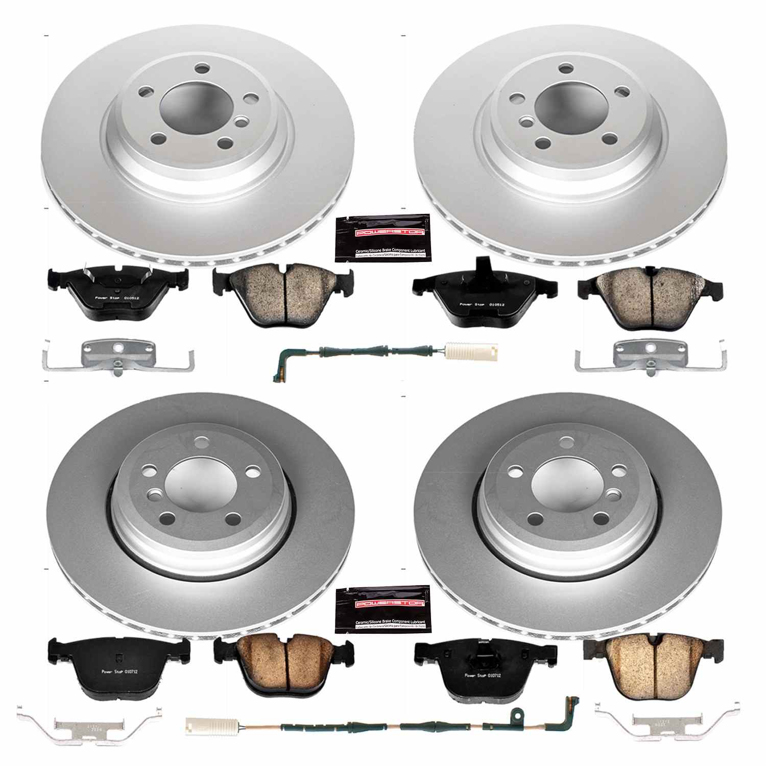 Power Stop 02-05 BMW 745i Front & Rear Z23 Evolution Sport Coated Brake Kit