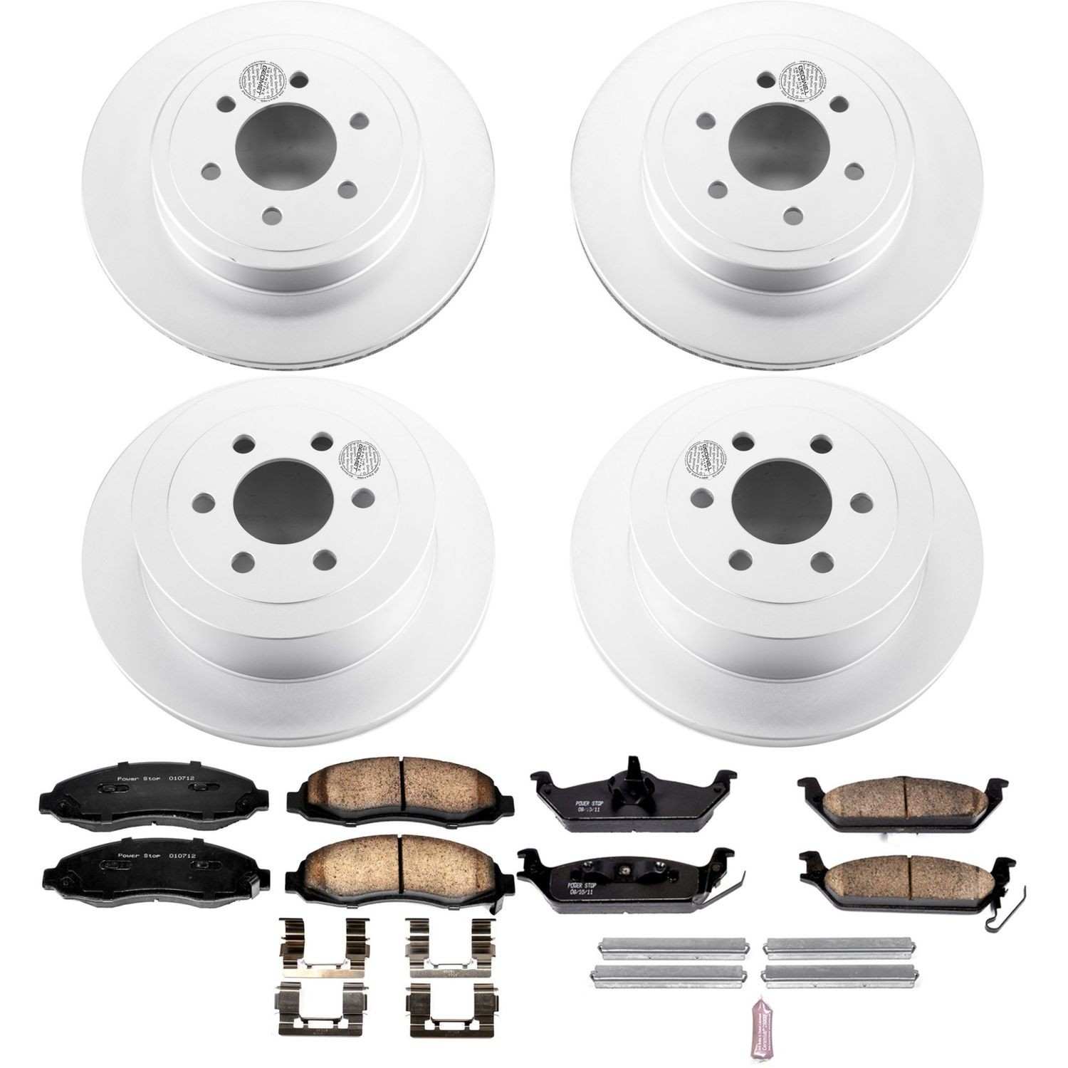 Power Stop 03-04 Dodge Dakota Front & Rear Z17 Evolution Geomet Coated Brake Kit