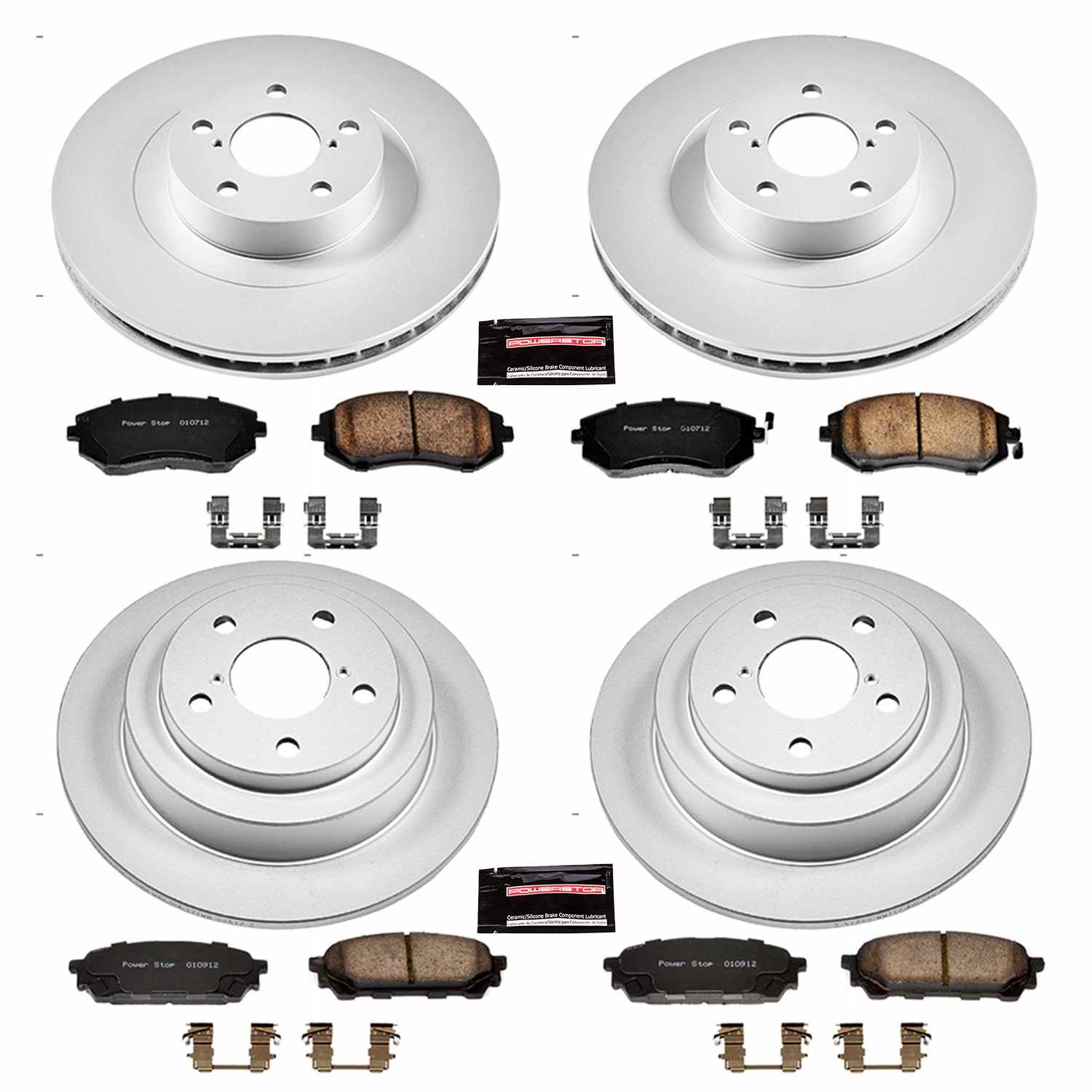 Power Stop 05-06 Saab 9-2X Front & Rear Z17 Evolution Geomet Coated Brake Kit