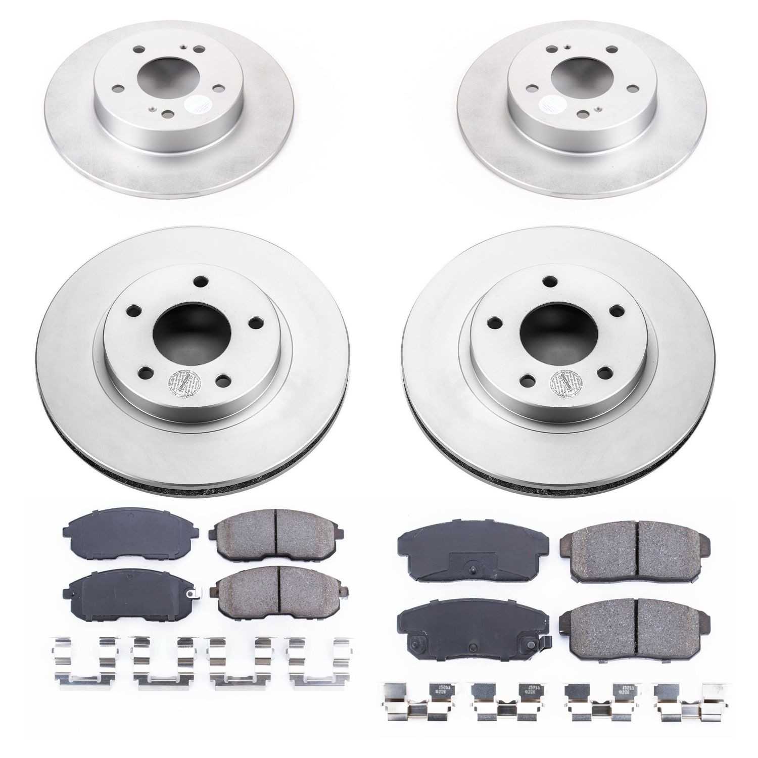 Power Stop 2001 Infiniti I30 Front & Rear Z17 Evolution Geomet Coated Brake Kit