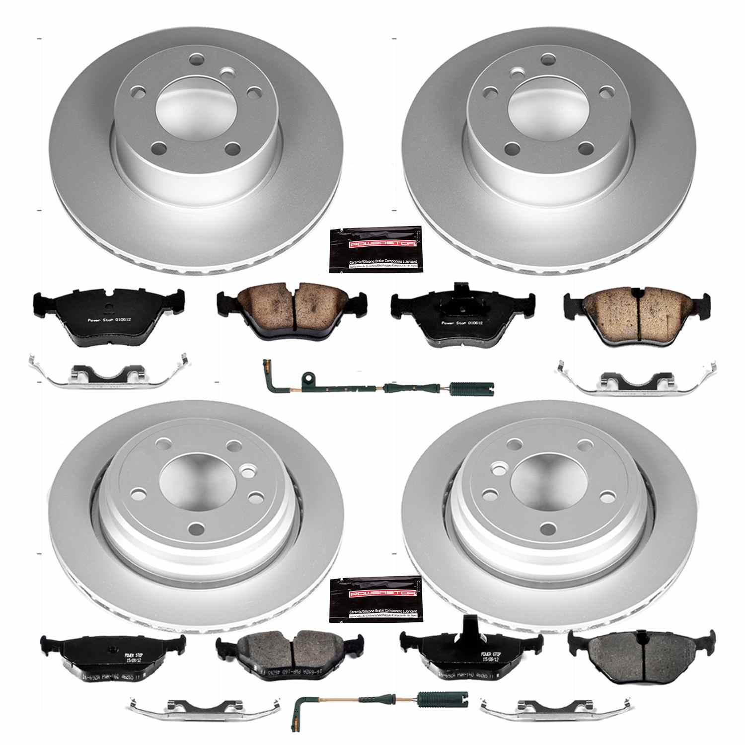 Power Stop 01-03 BMW 525i Front & Rear Z23 Evolution Sport Coated Brake Kit