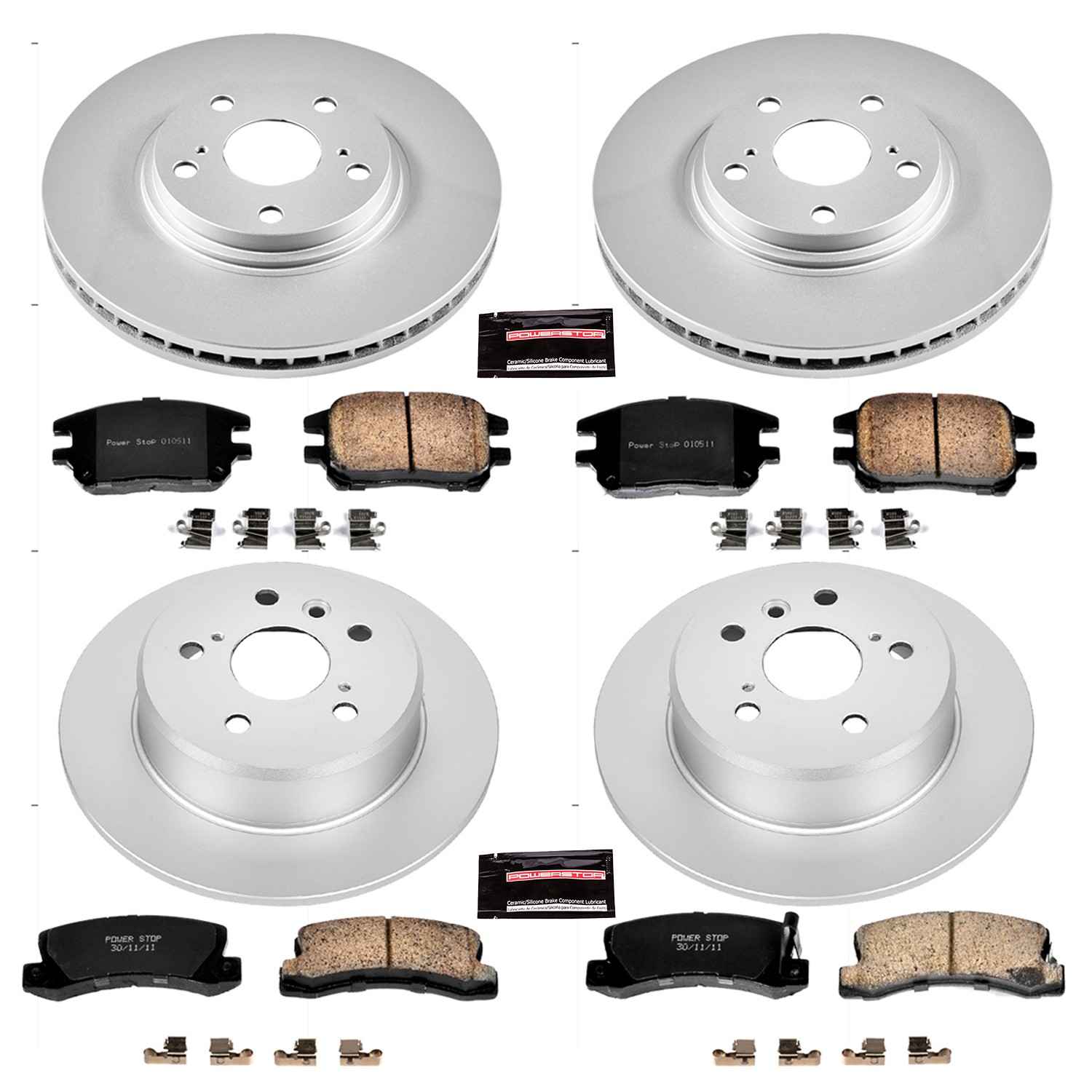 Power Stop 02-03 Lexus RX300 Front & Rear Z17 Evolution Geomet Coated Brake Kit