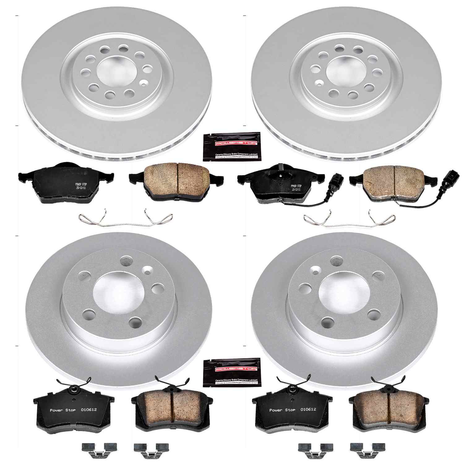 Power Stop 00-06 Audi TT Quattro Front & Rear Z23 Evolution Sport Coated Brake Kit