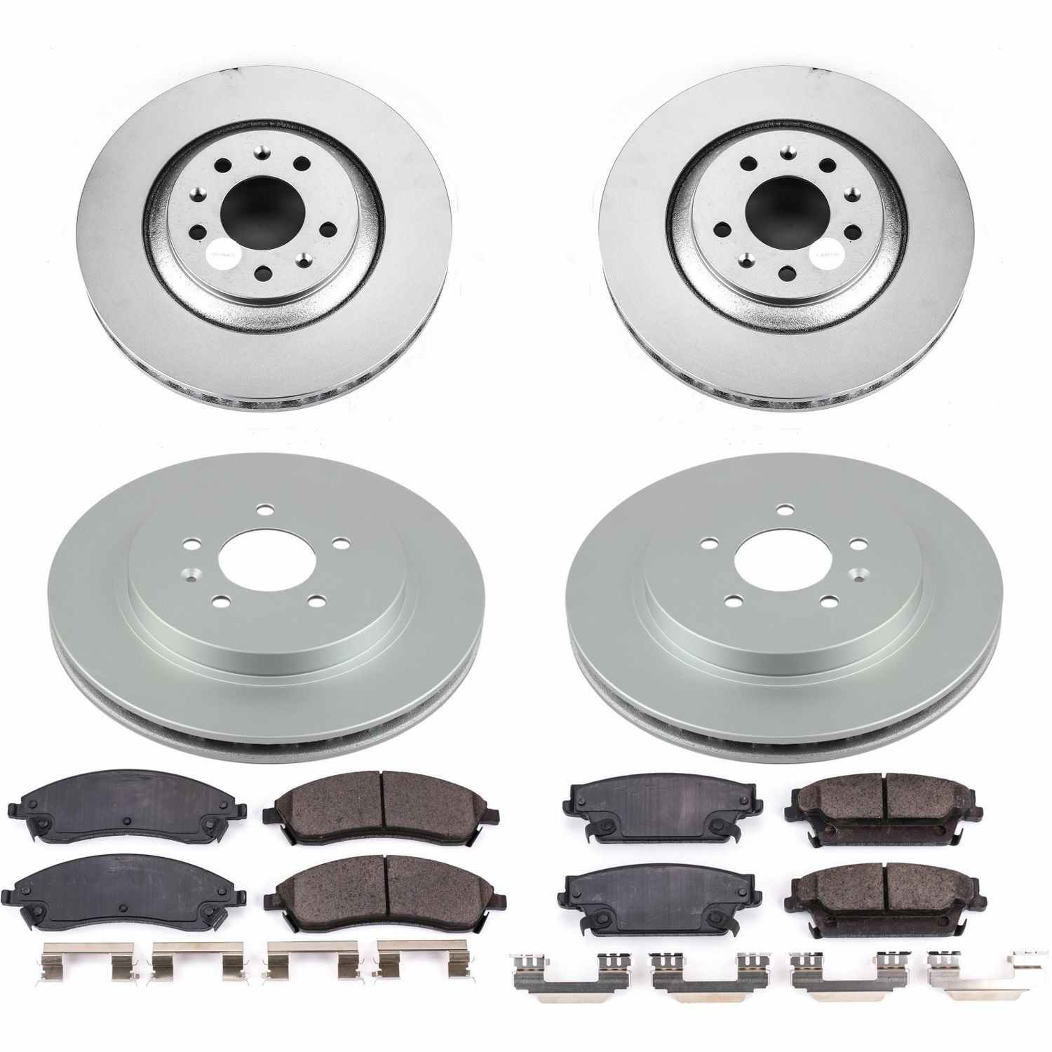 Power Stop 06-07 Cadillac CTS Front & Rear Z17 Evolution Geomet Coated Brake Kit