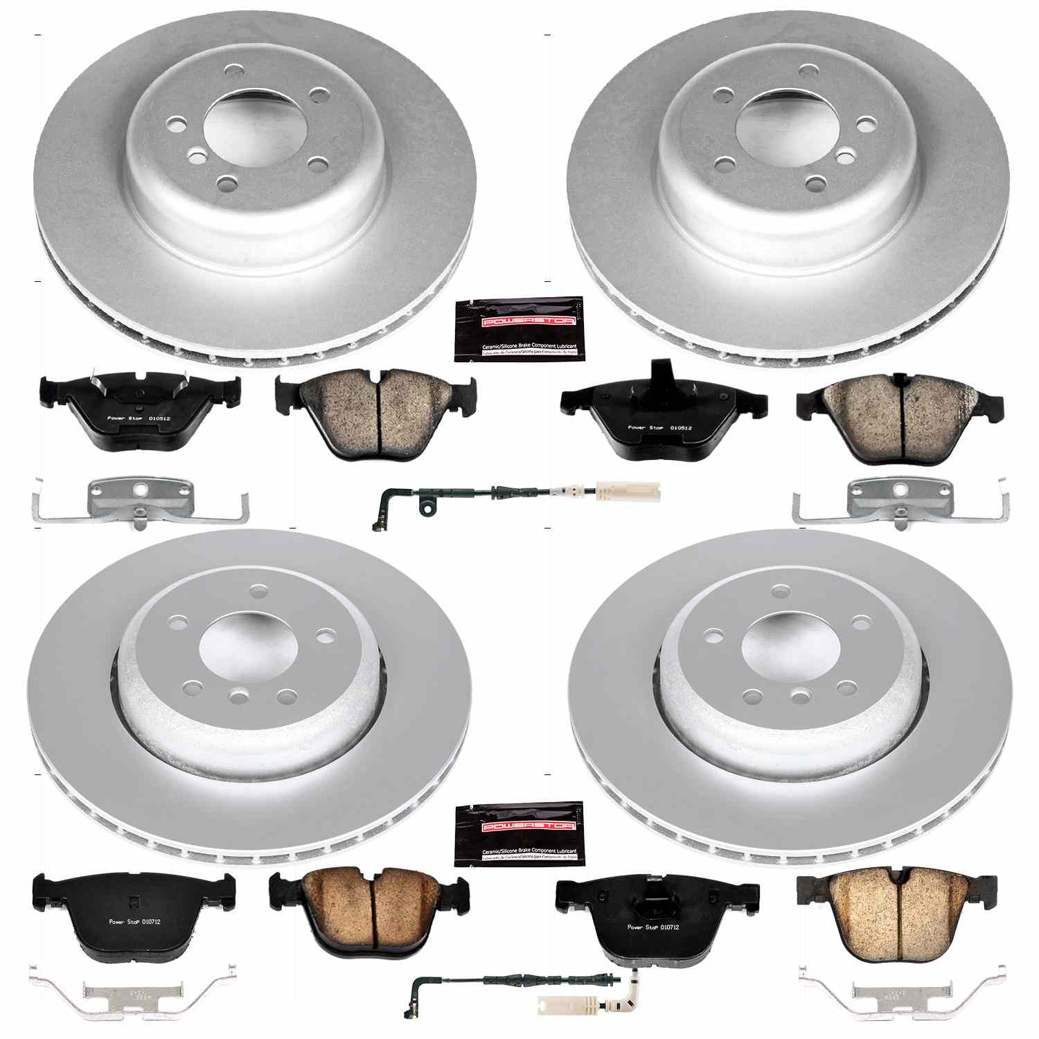 Power Stop 08-10 BMW 535i Front & Rear Z23 Evolution Sport Coated Brake Kit