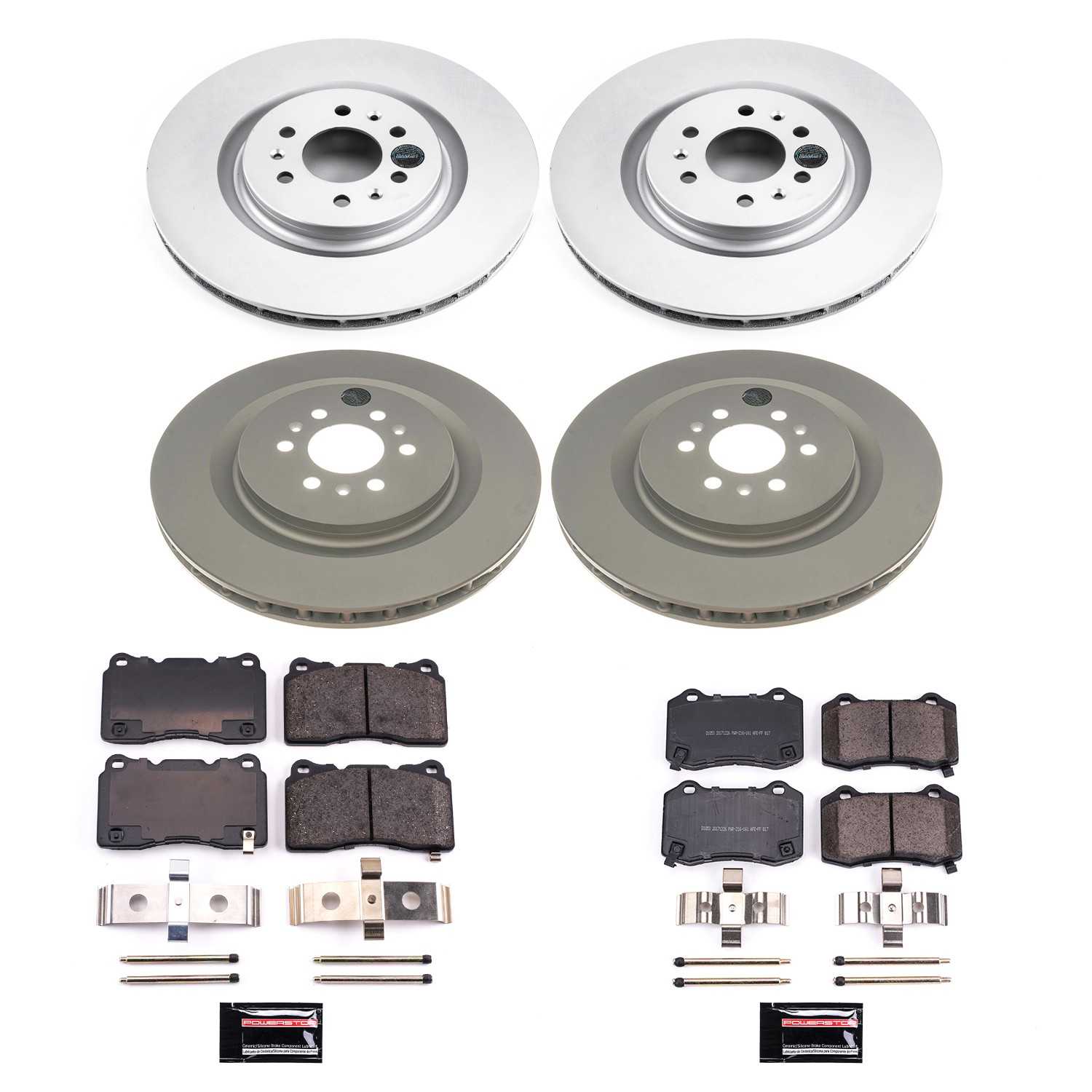 Power Stop 04-07 Cadillac CTS Front & Rear Z17 Evolution Geomet Coated Brake Kit