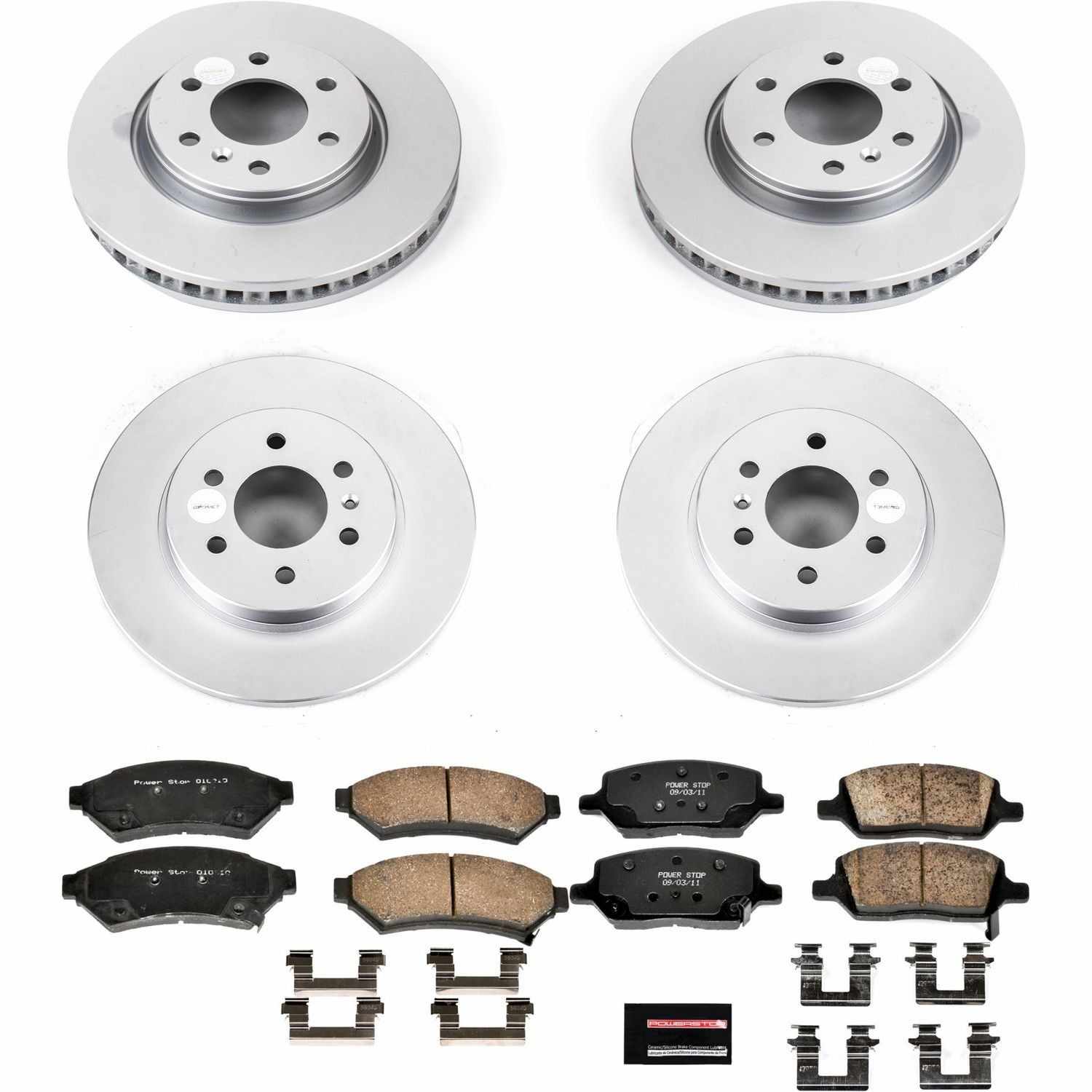 Power Stop 06-07 Buick Terraza Front & Rear Z17 Evolution Geomet Coated Brake Kit