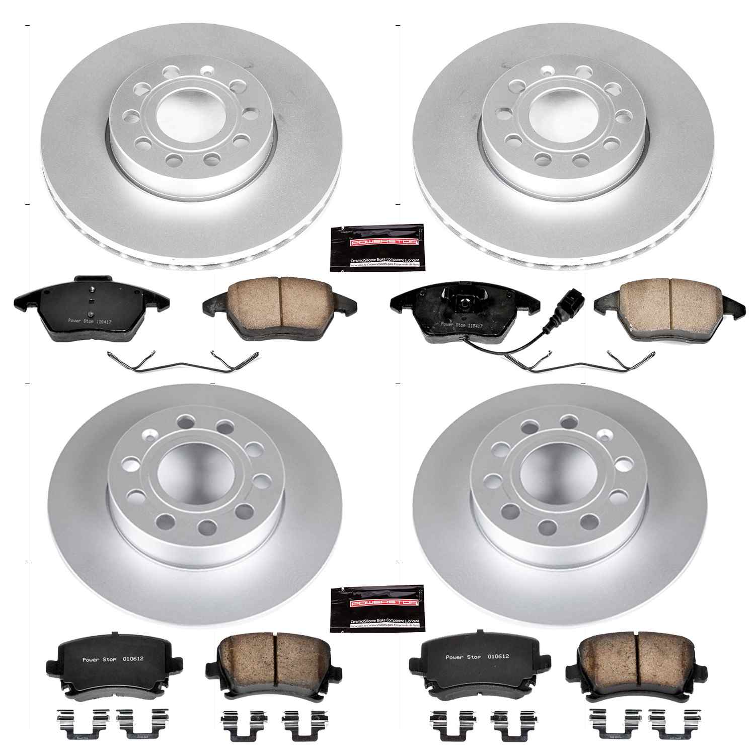 Power Stop 05-10 Volkswagen Jetta Front & Rear Z23 Evolution Sport Coated Brake Kit
