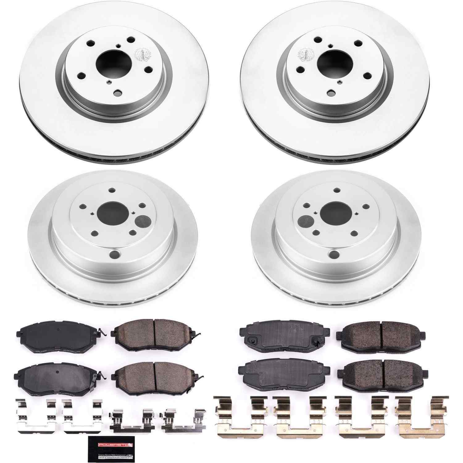 Power Stop 06-07 Subaru B9 Tribeca Front & Rear Z17 Evolution Geomet Coated Brake Kit