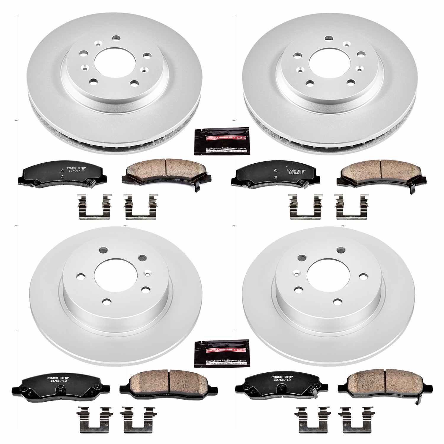 Power Stop 06-11 Buick Lucerne Front & Rear Z17 Evolution Geomet Coated Brake Kit