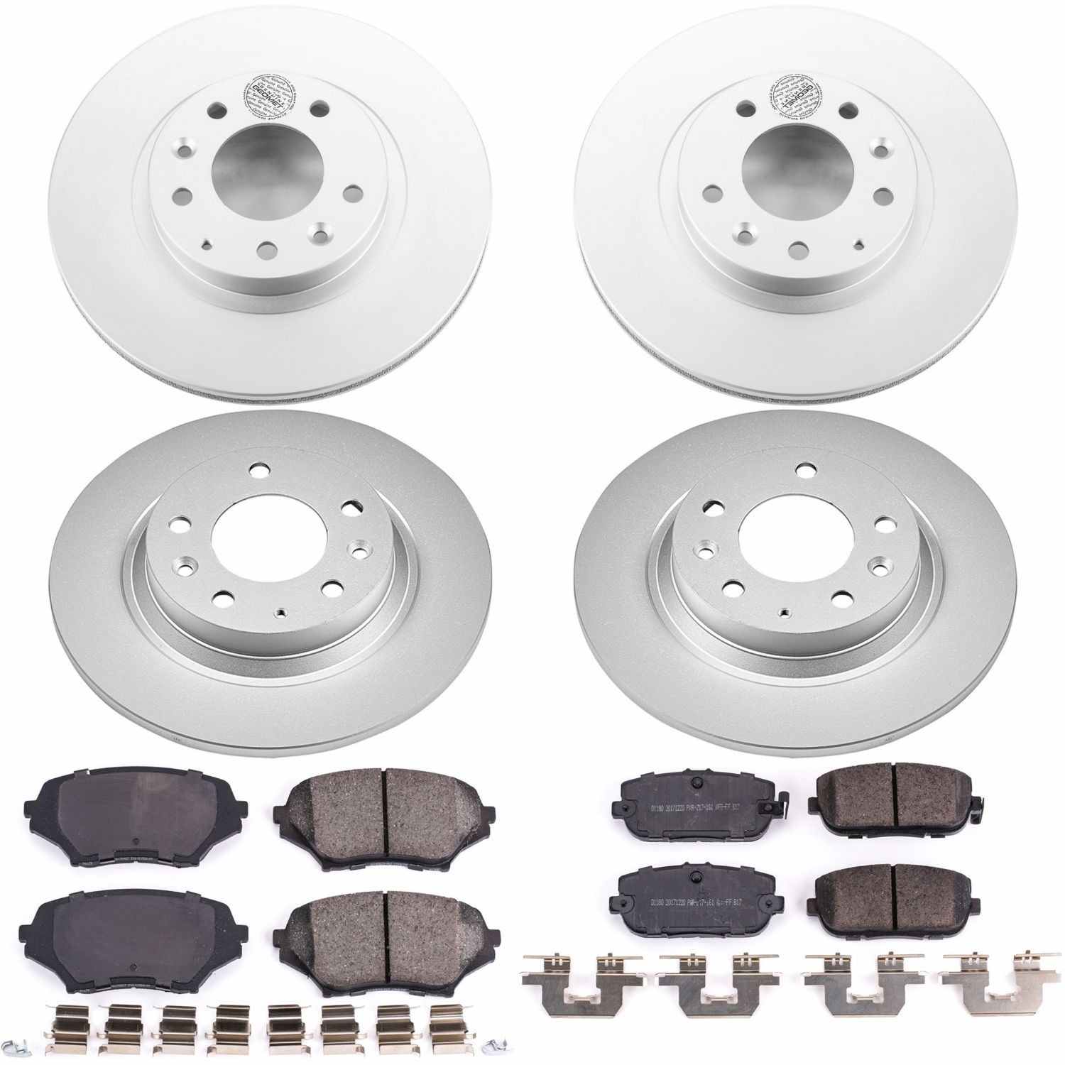 Power Stop 06-15 Mazda MX-5 Miata Front & Rear Z17 Evolution Geomet Coated Brake Kit