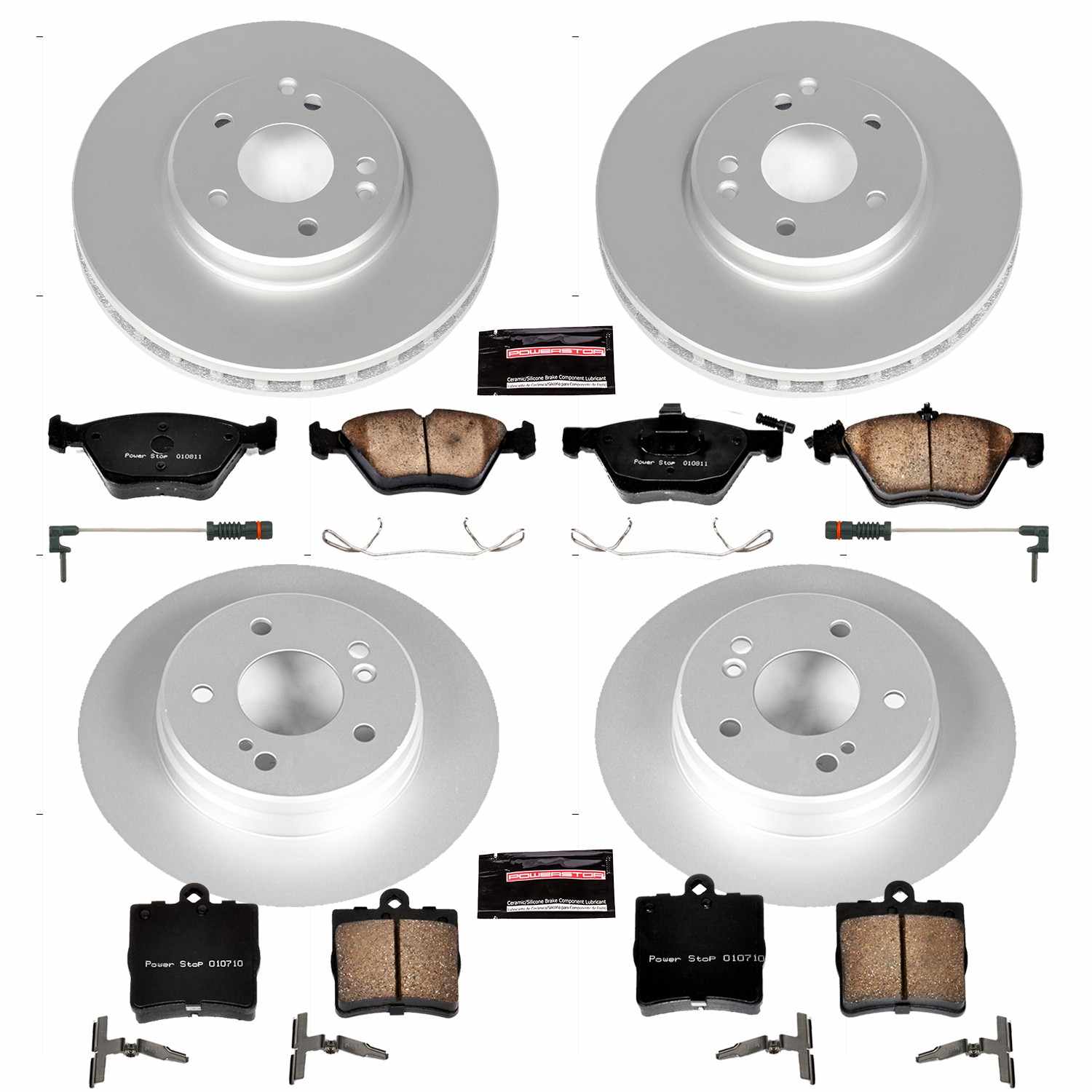 Power Stop 01-04 Mercedes-Benz SLK320 Front & Rear Z23 Evolution Sport Coated Brake Kit