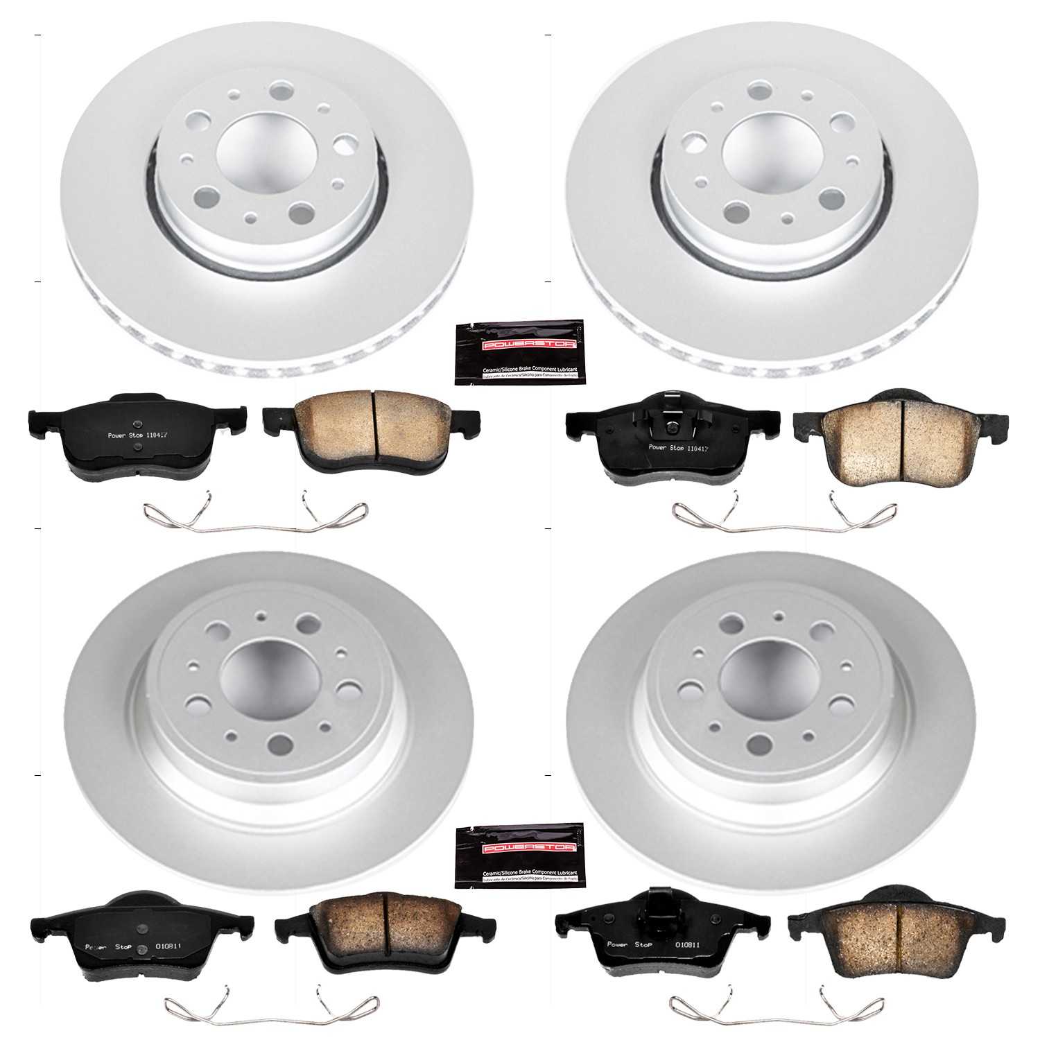Power Stop 01-07 Volvo S60 Front & Rear Z23 Evolution Sport Coated Brake Kit