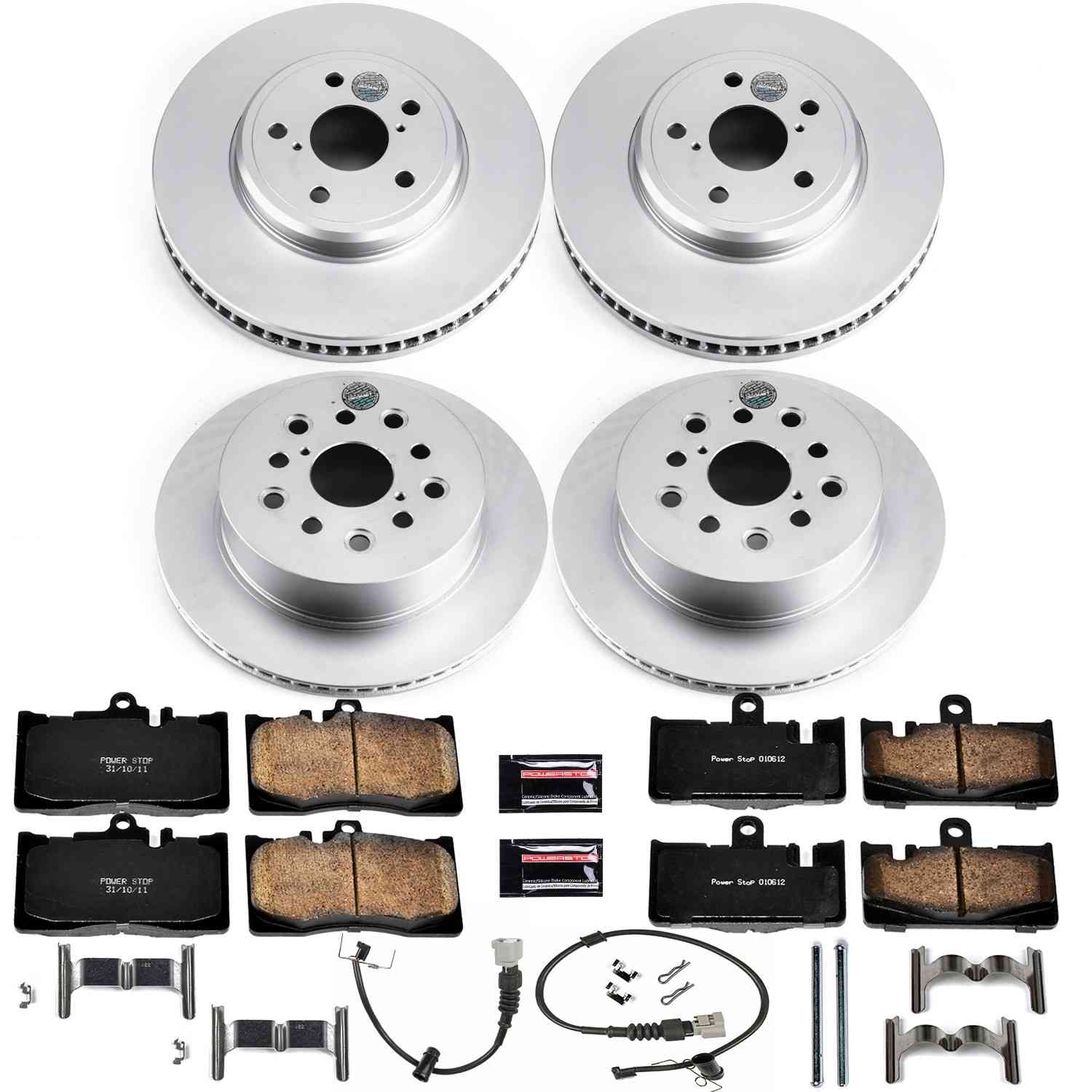 Power Stop 01-06 Lexus LS430 Front & Rear Z17 Evolution Geomet Coated Brake Kit