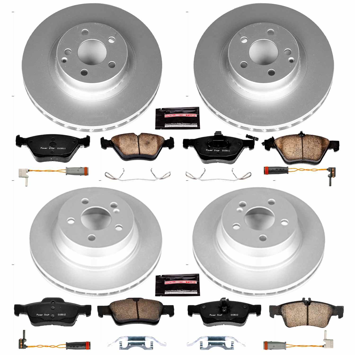 Power Stop 2006 Mercedes-Benz E350 Front & Rear Z23 Evolution Sport Coated Brake Kit