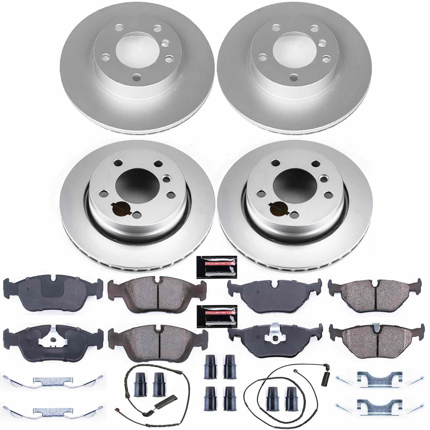 Power Stop 2000 BMW 323Ci Front & Rear Z23 Evolution Sport Coated Brake Kit
