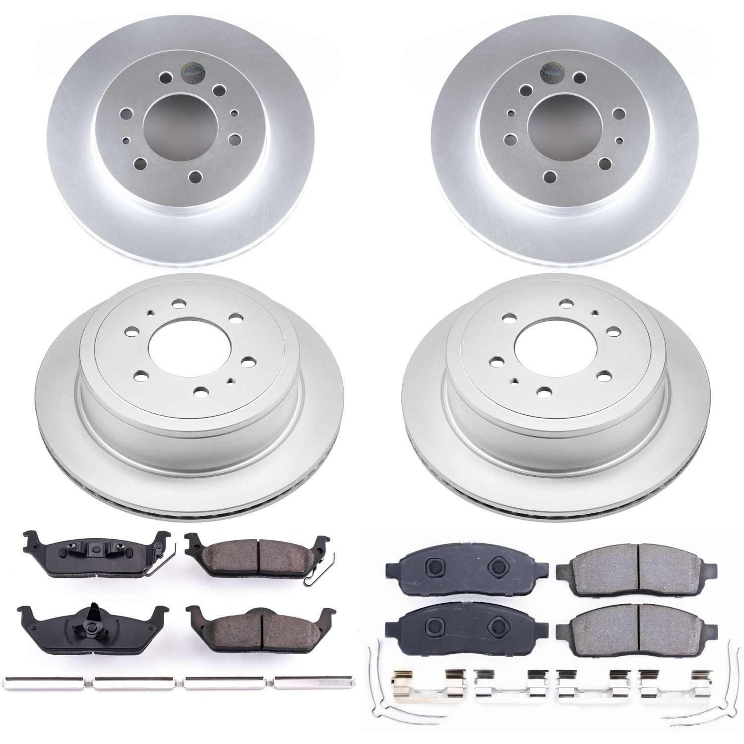 Power Stop 2009 Ford F-150 Front & Rear Z17 Evolution Geomet Coated Brake Kit