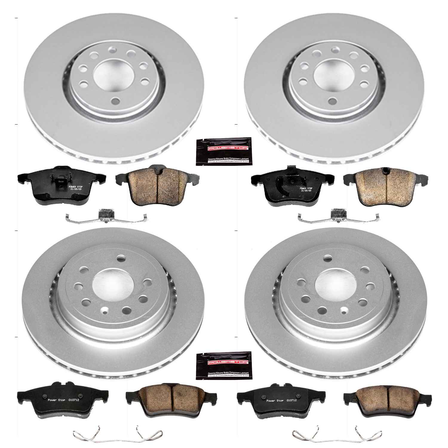 Power Stop 06-11 Saab 9-3 Front & Rear Z23 Evolution Sport Coated Brake Kit