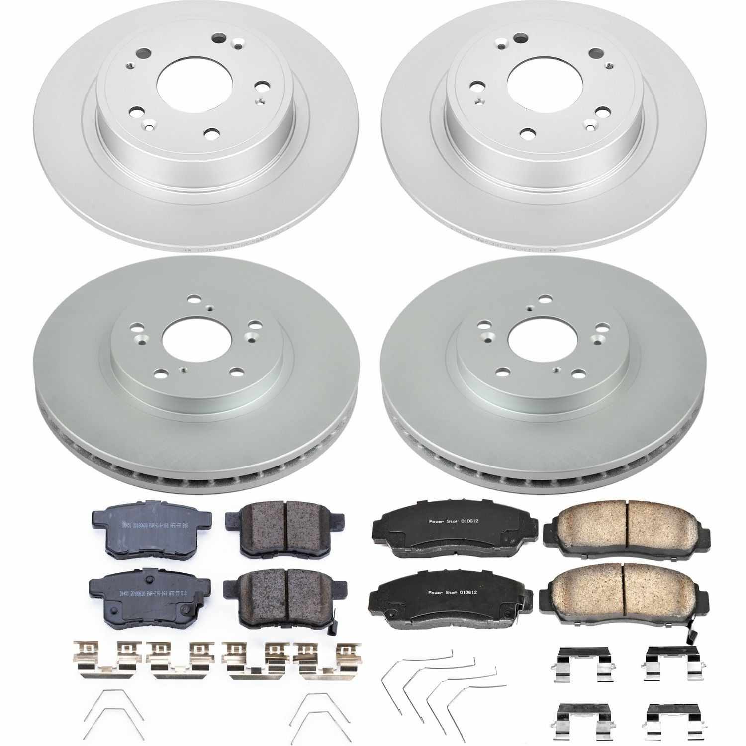 Power Stop 11-14 Acura TSX Front & Rear Z17 Evolution Geomet Coated Brake Kit