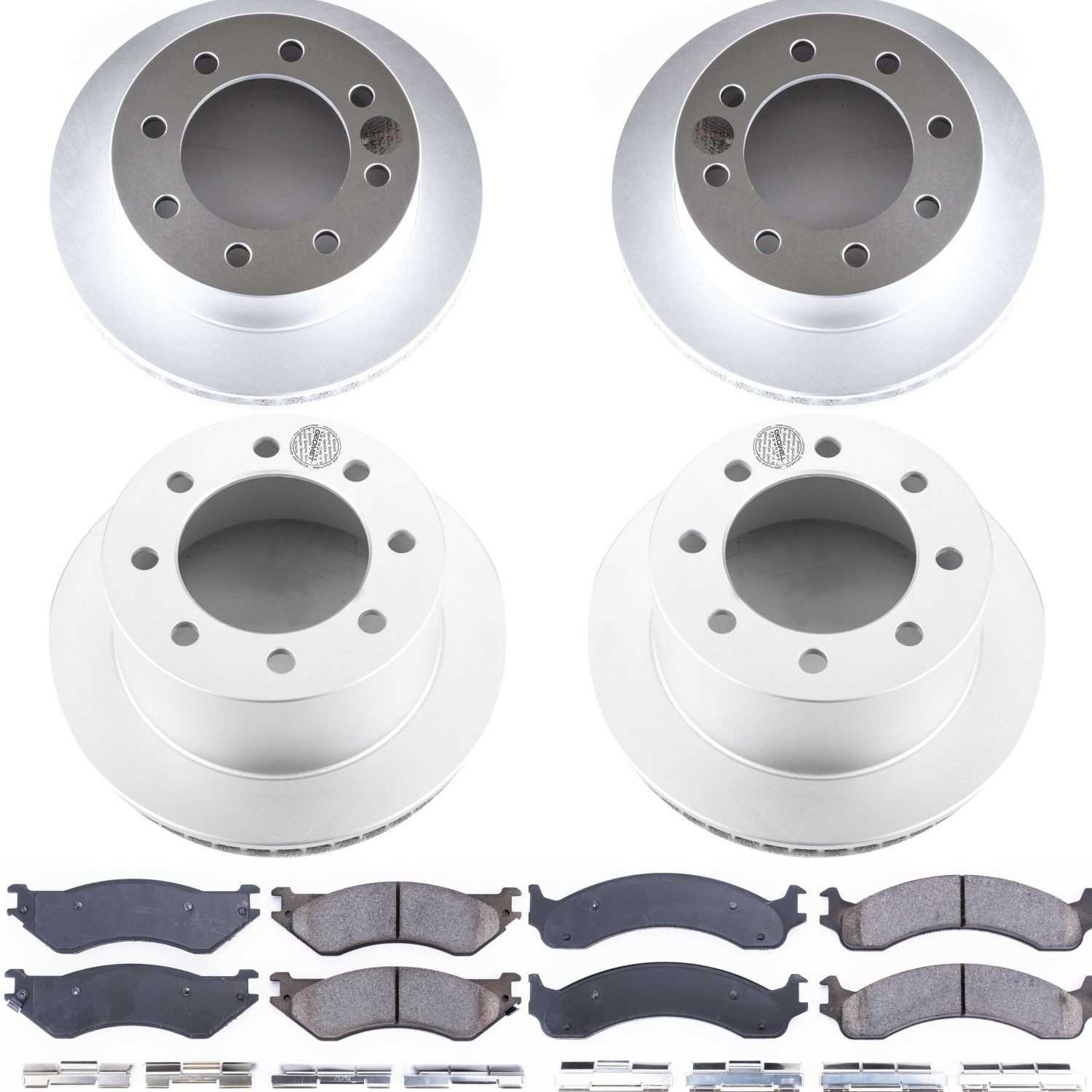 Power Stop 01-02 Dodge Ram 2500 Front & Rear Z17 Evolution Geomet Coated Brake Kit