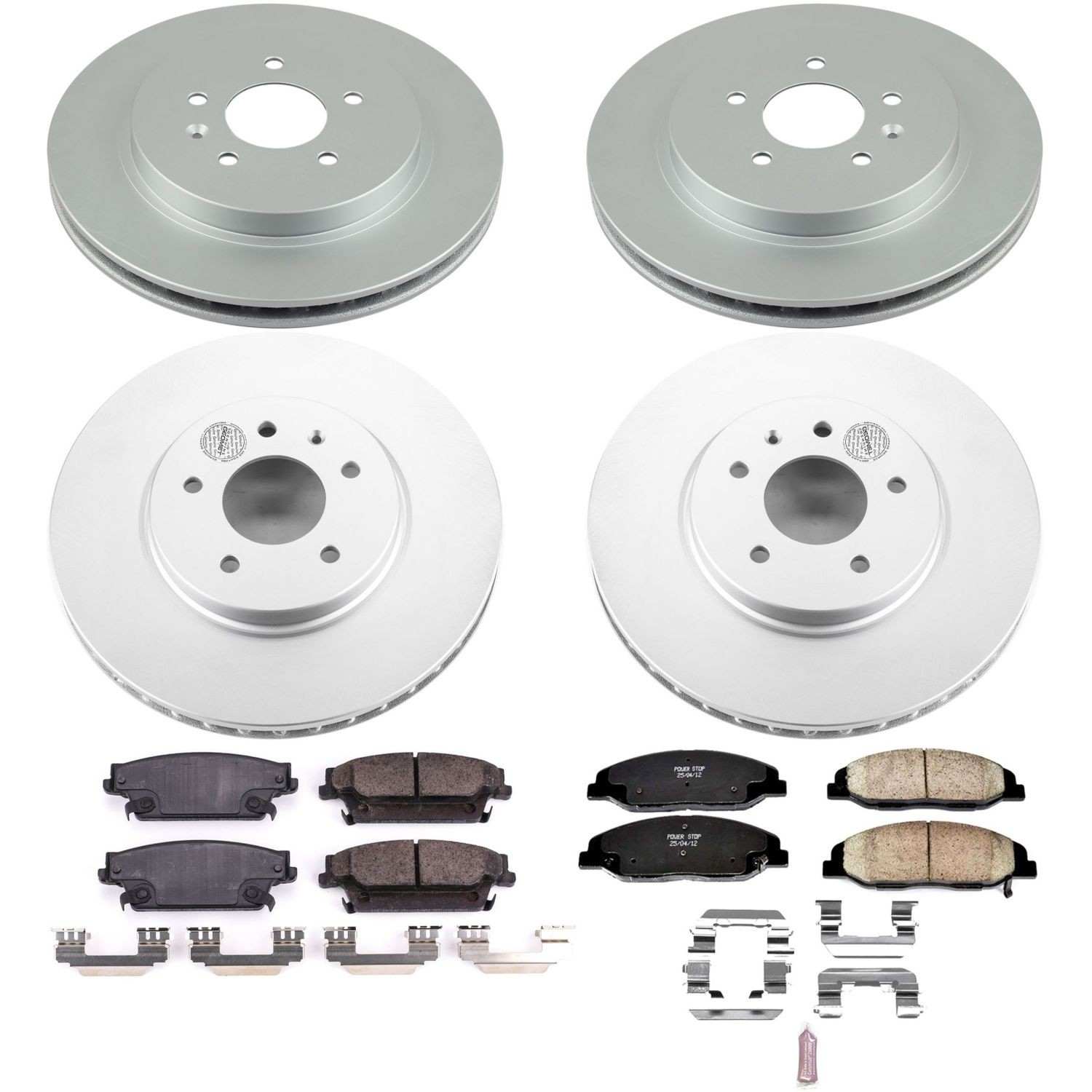 Power Stop 09-11 Cadillac STS Front & Rear Z17 Evolution Geomet Coated Brake Kit