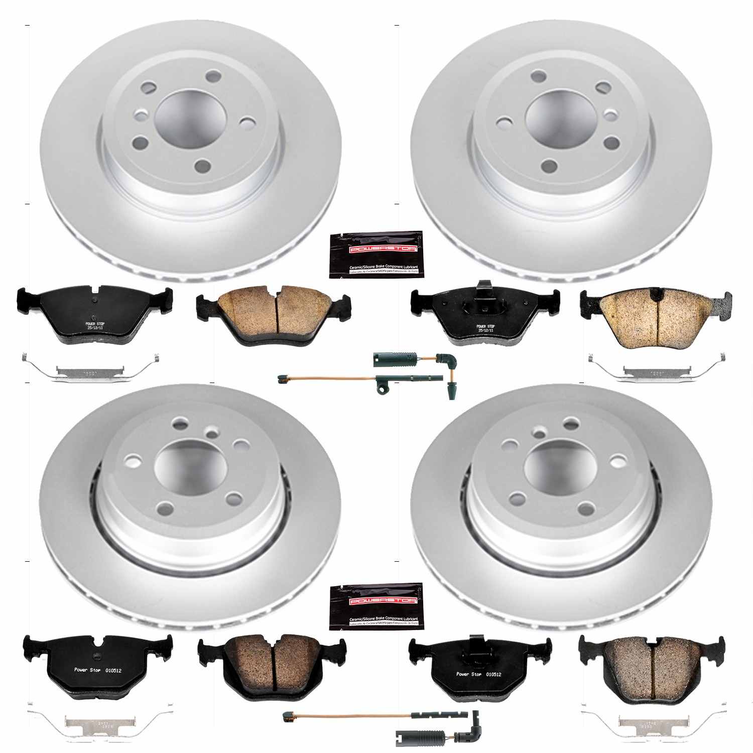 Power Stop 04-10 BMW X3 Front & Rear Z23 Evolution Sport Coated Brake Kit