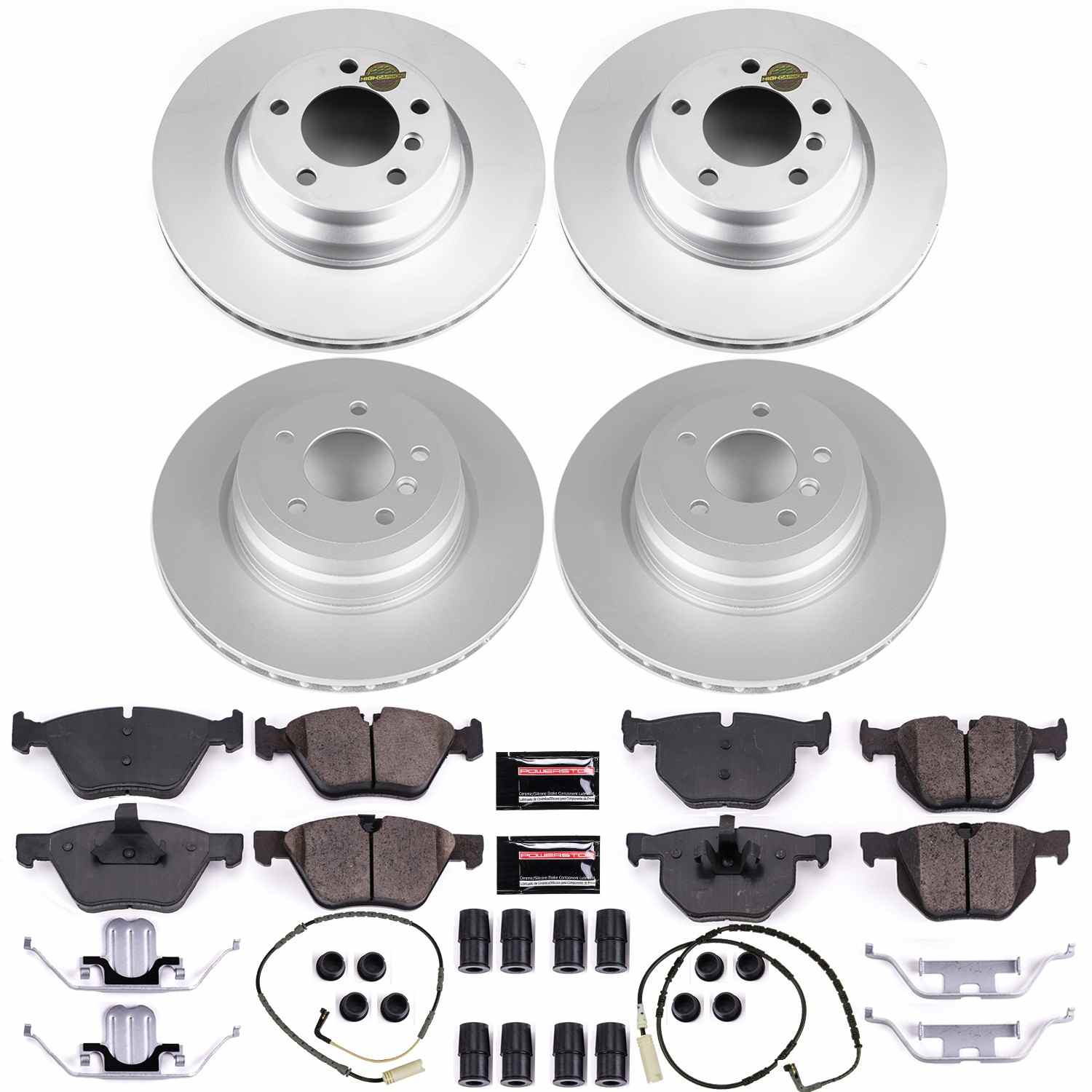 Power Stop 2006 BMW 330xi Front & Rear Z23 Evolution Sport Coated Brake Kit