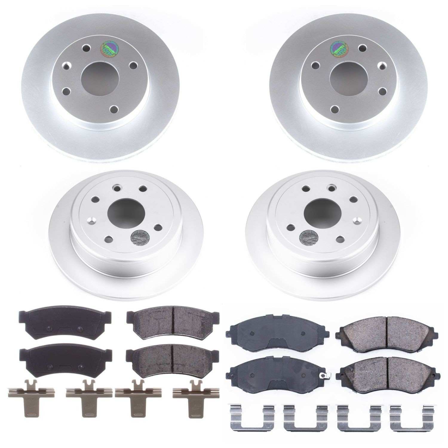 Power Stop 07-08 Suzuki Forenza Front & Rear Z17 Evolution Geomet Coated Brake Kit
