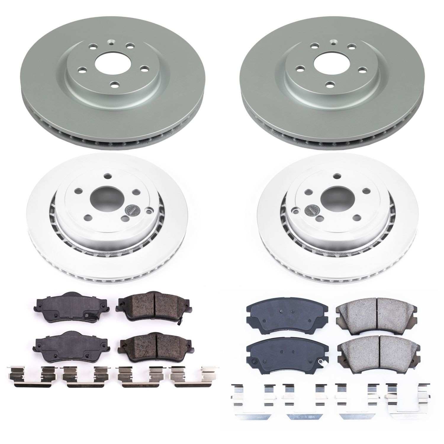Power Stop 11-17 Chevrolet Caprice Front & Rear Z17 Evolution Geomet Coated Brake Kit