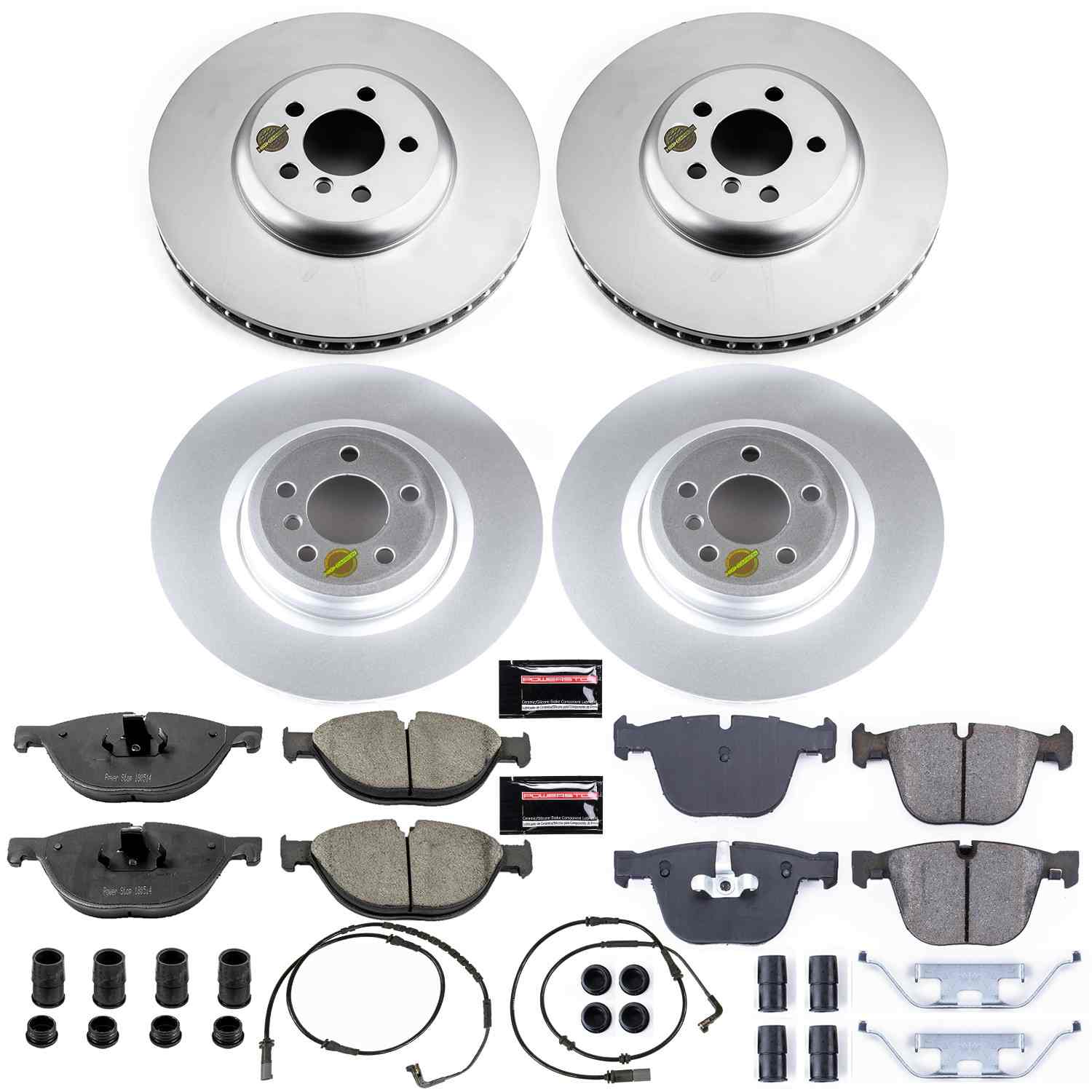Power Stop 09-10 BMW 750i Front & Rear Z23 Evolution Sport Coated Brake Kit