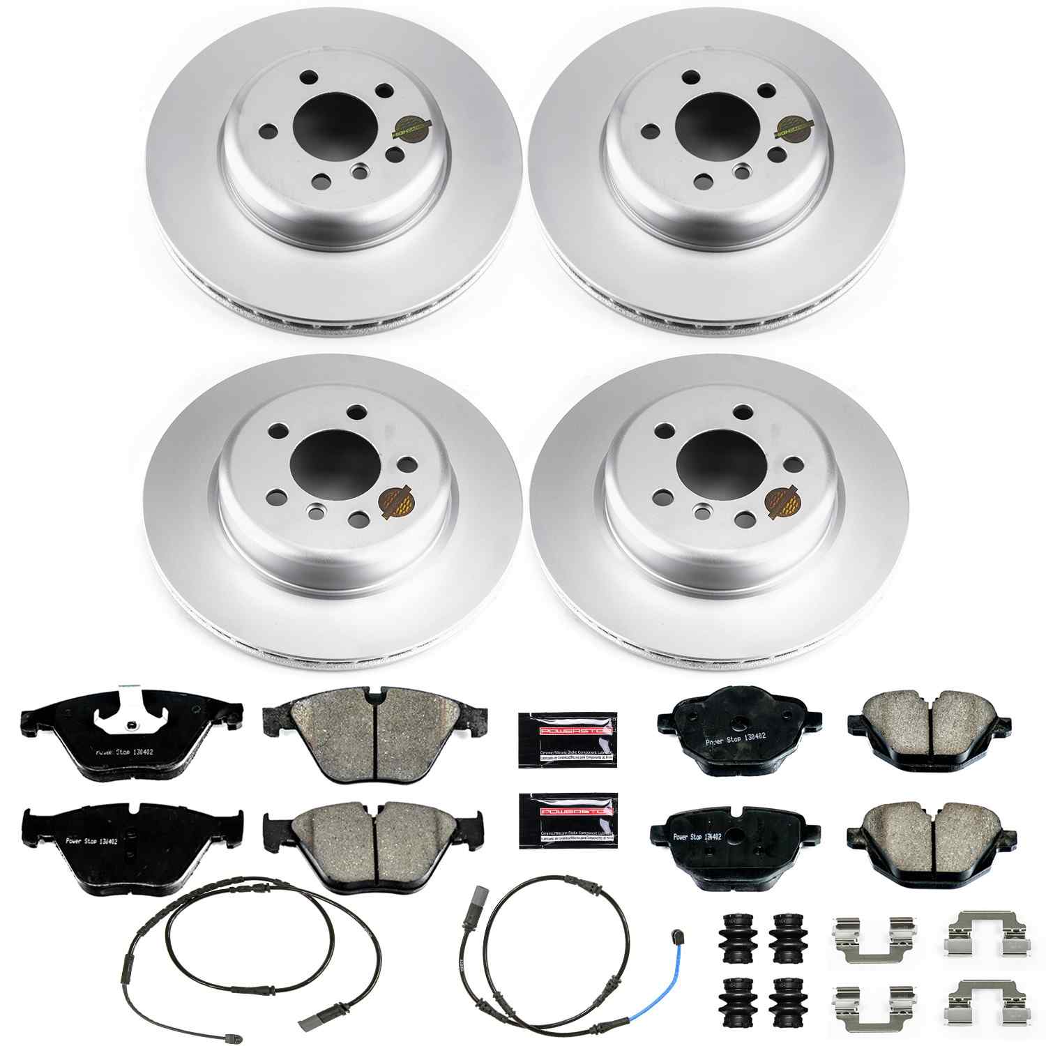 Power Stop 14-16 BMW 535d Front & Rear Z23 Evolution Sport Coated Brake Kit