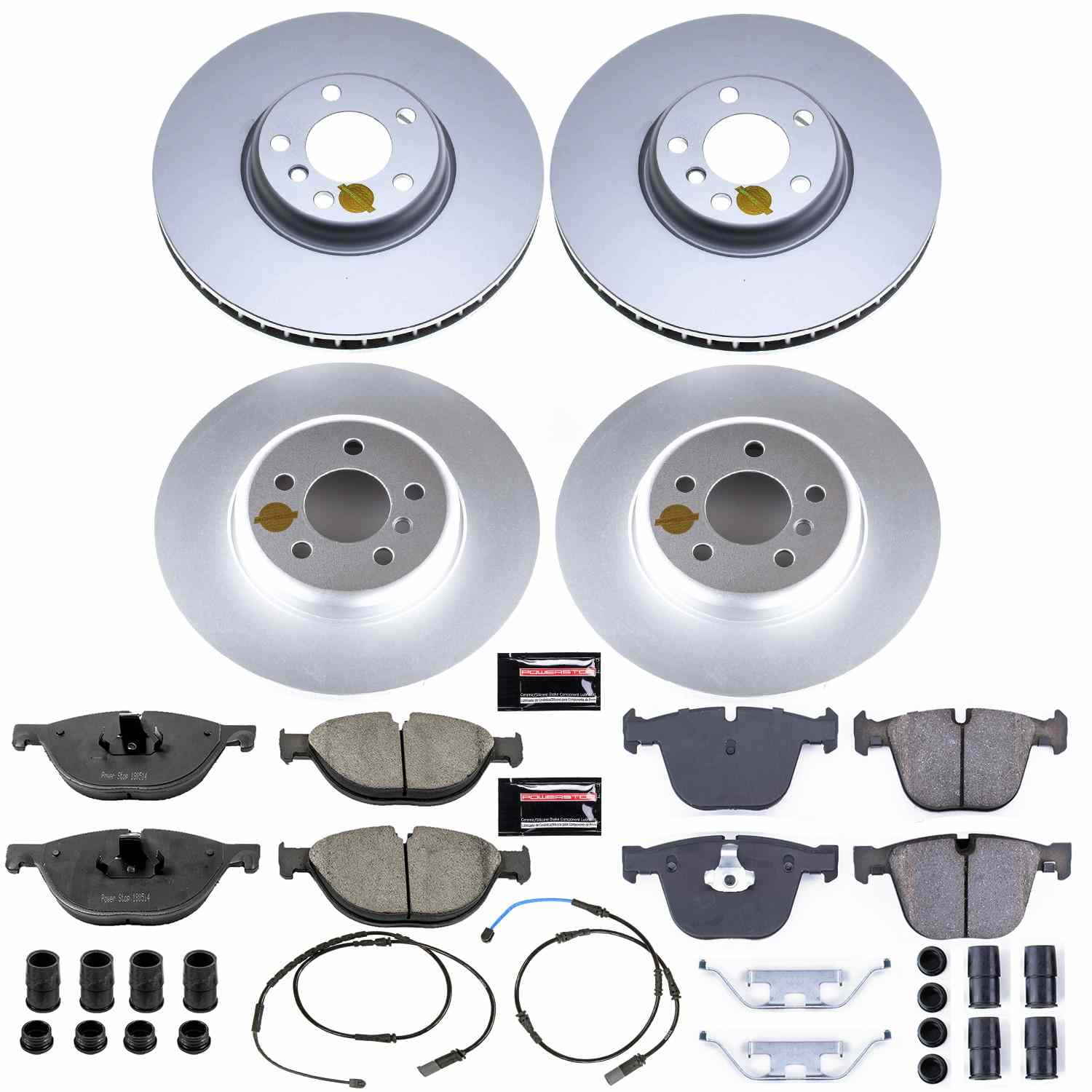 Power Stop 10-17 BMW 535i GT Front & Rear Z23 Evolution Sport Coated Brake Kit