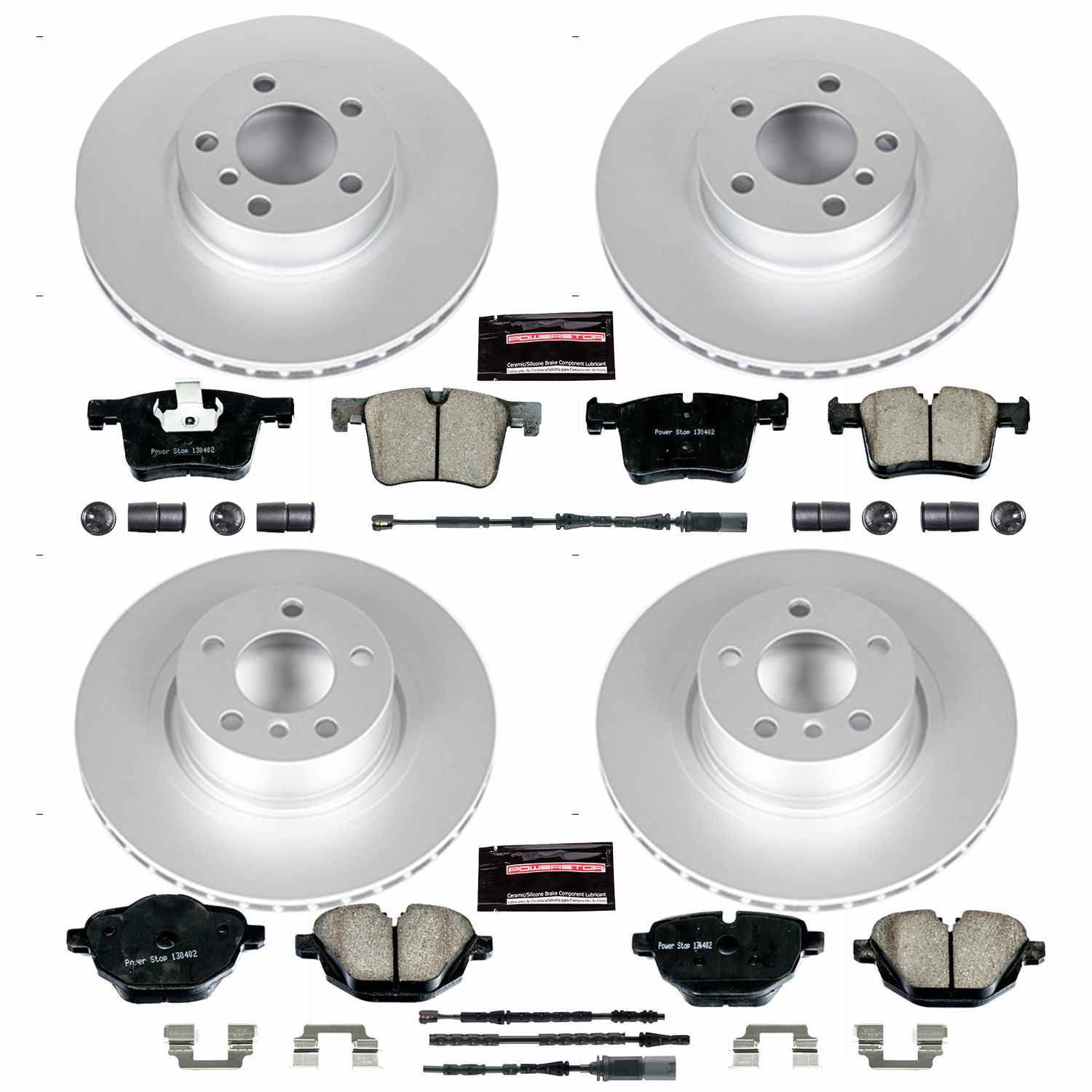 Power Stop 11-17 BMW X3 Front & Rear Z23 Evolution Sport Coated Brake Kit